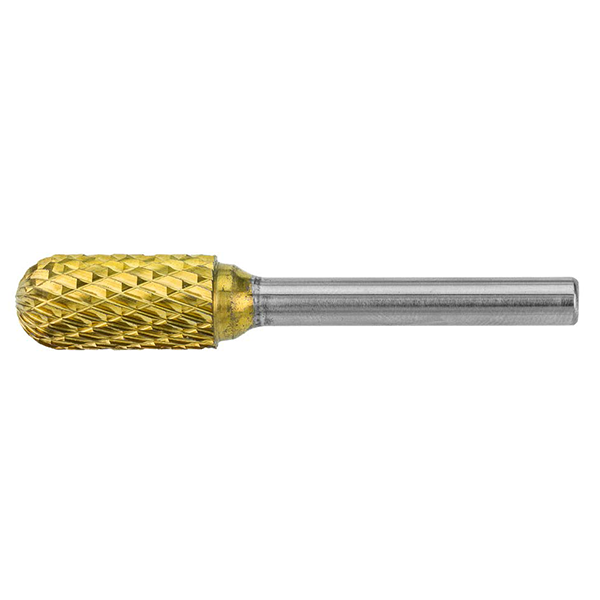 HMT GoldMax TCT Burr 12mm Ball Nosed Cylinder