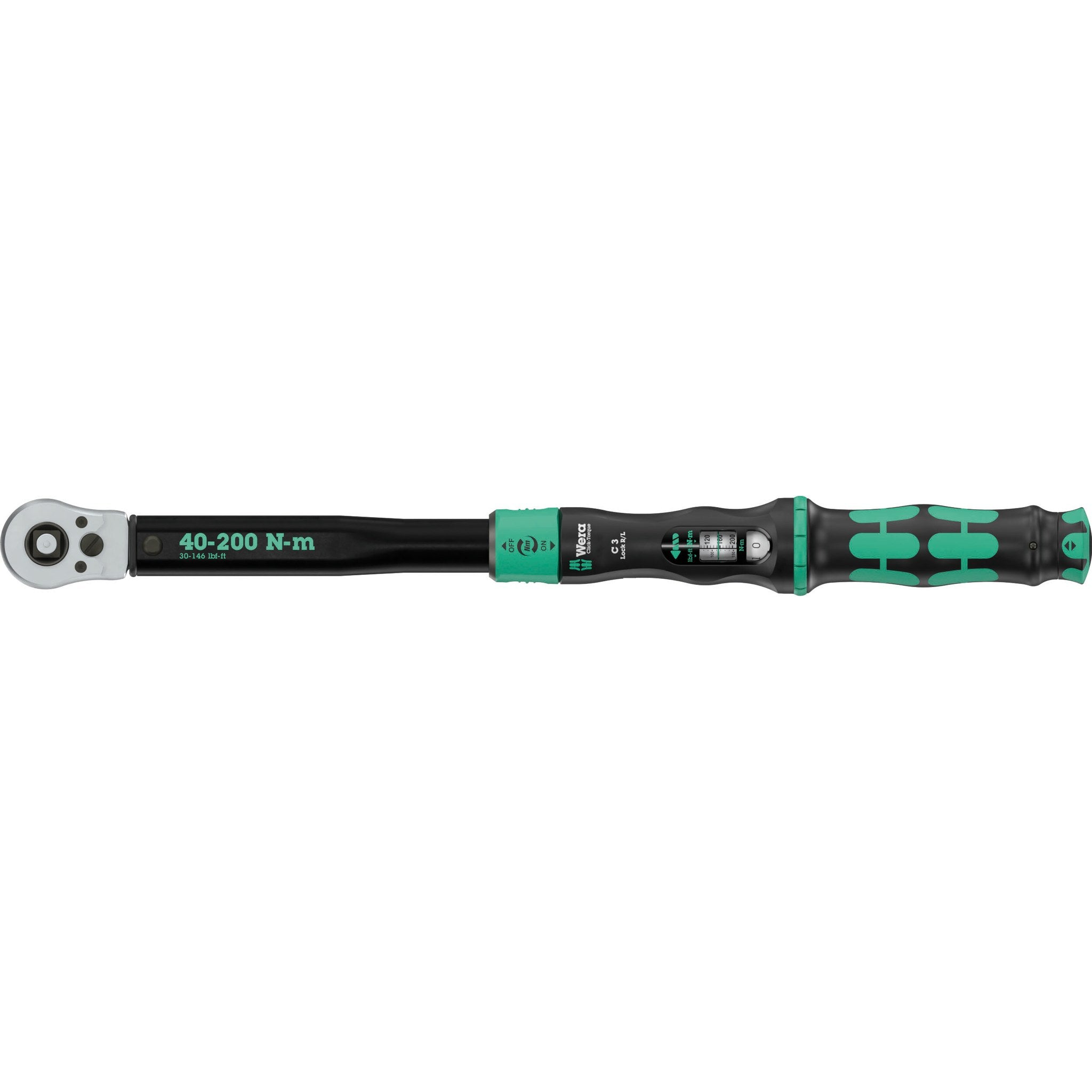 Wera Click-Torque Lock C 3 R/L torque wrench, adjustable, Torque Lock function, internal