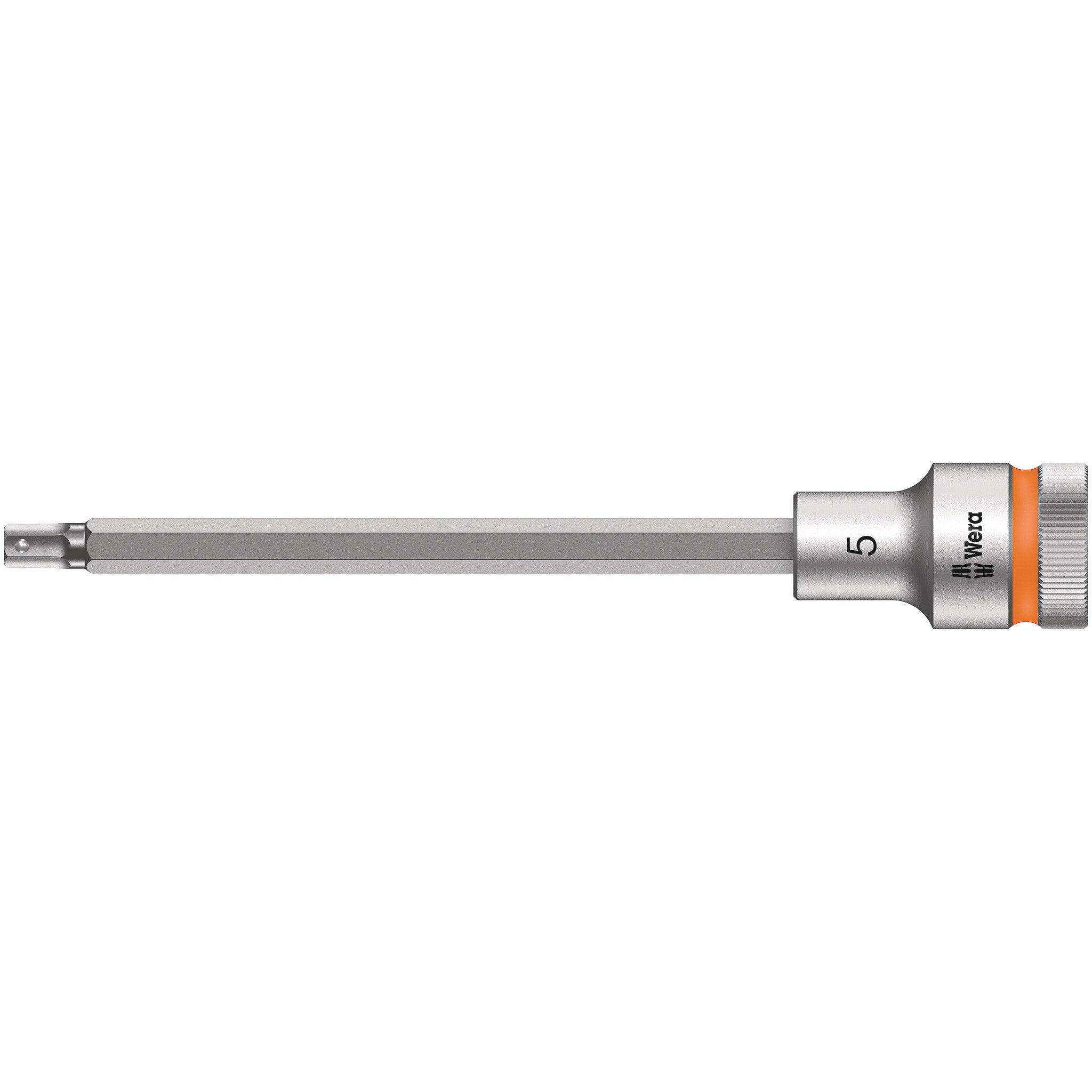 Wera 8740 C HF Zyklop bit socket with 1/2" drive with holding function, 5 x 140 mm