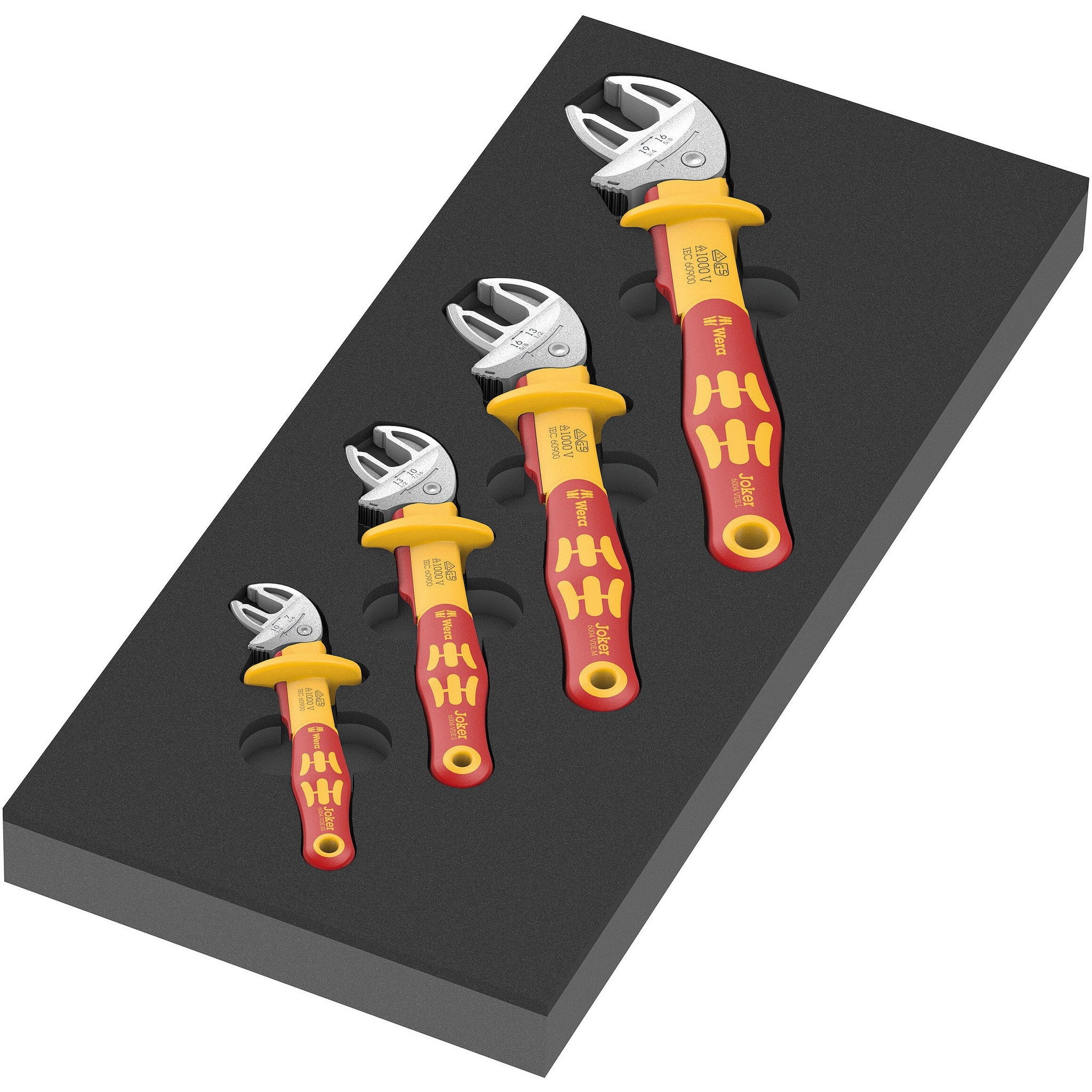 Wera 9734 Foam insert 6004 Joker VDE set 1, 4 pieces