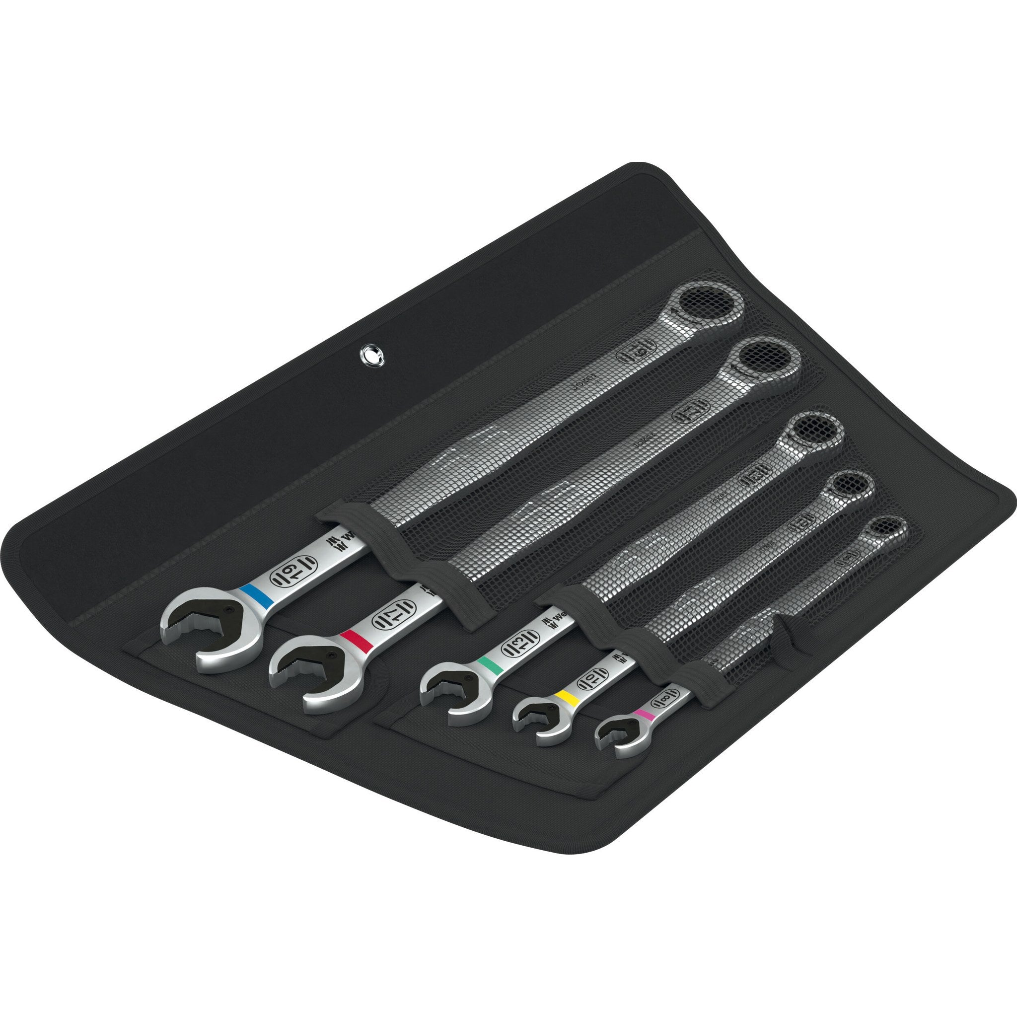 Wera 6007 Joker 5 Set 1 Ring ratchet spanner set, 5 pieces