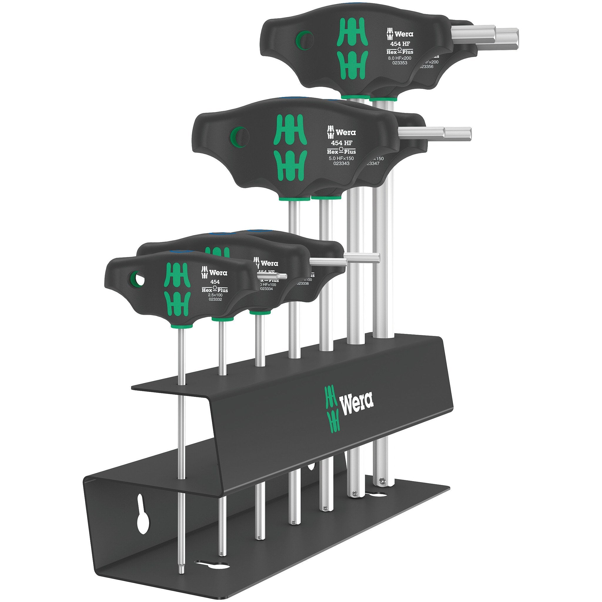 Wera 454/7 HF Set 2 Screwdriver set T-handle Hex-Plus screwdrivers with holding