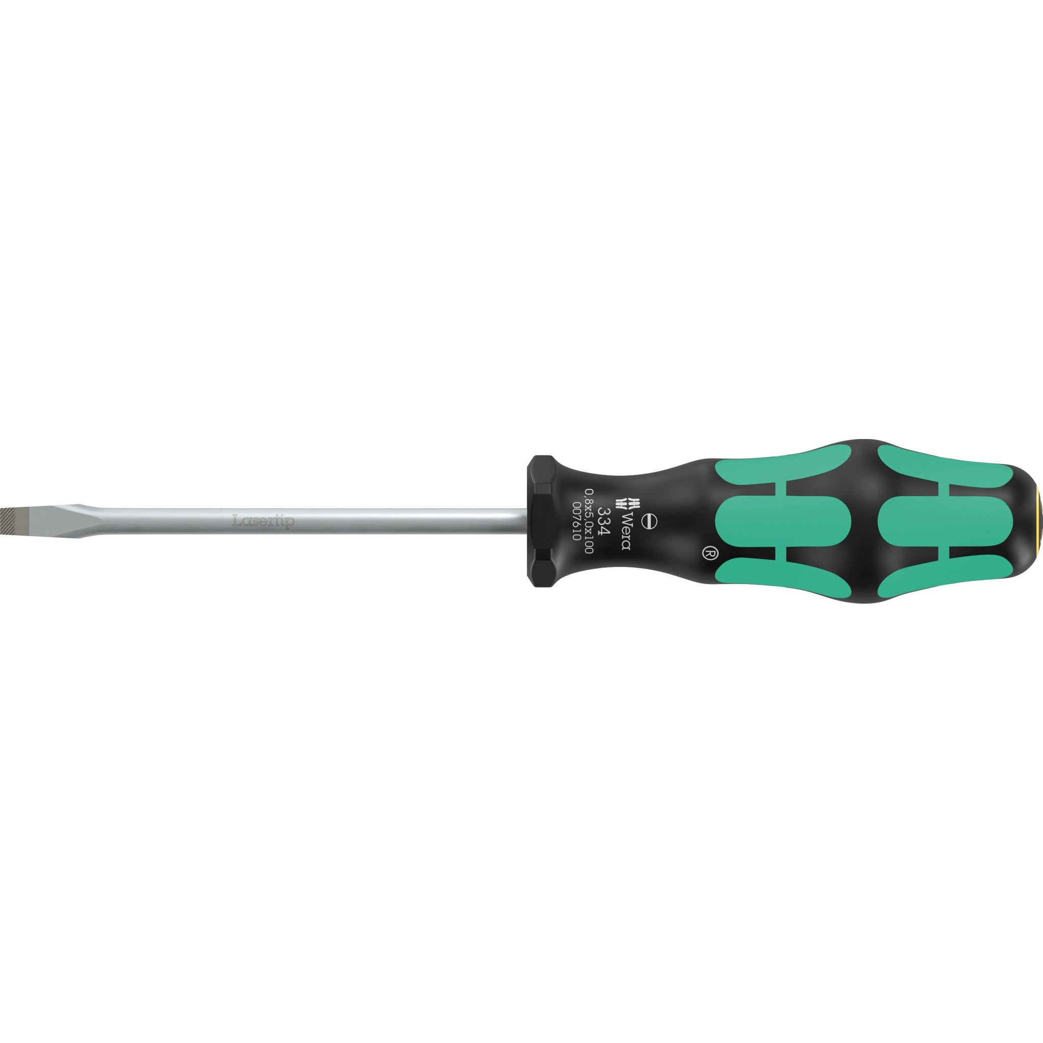 Wera 334 Screwdriver for slotted screws, 0.8 x 5 x 100 mm