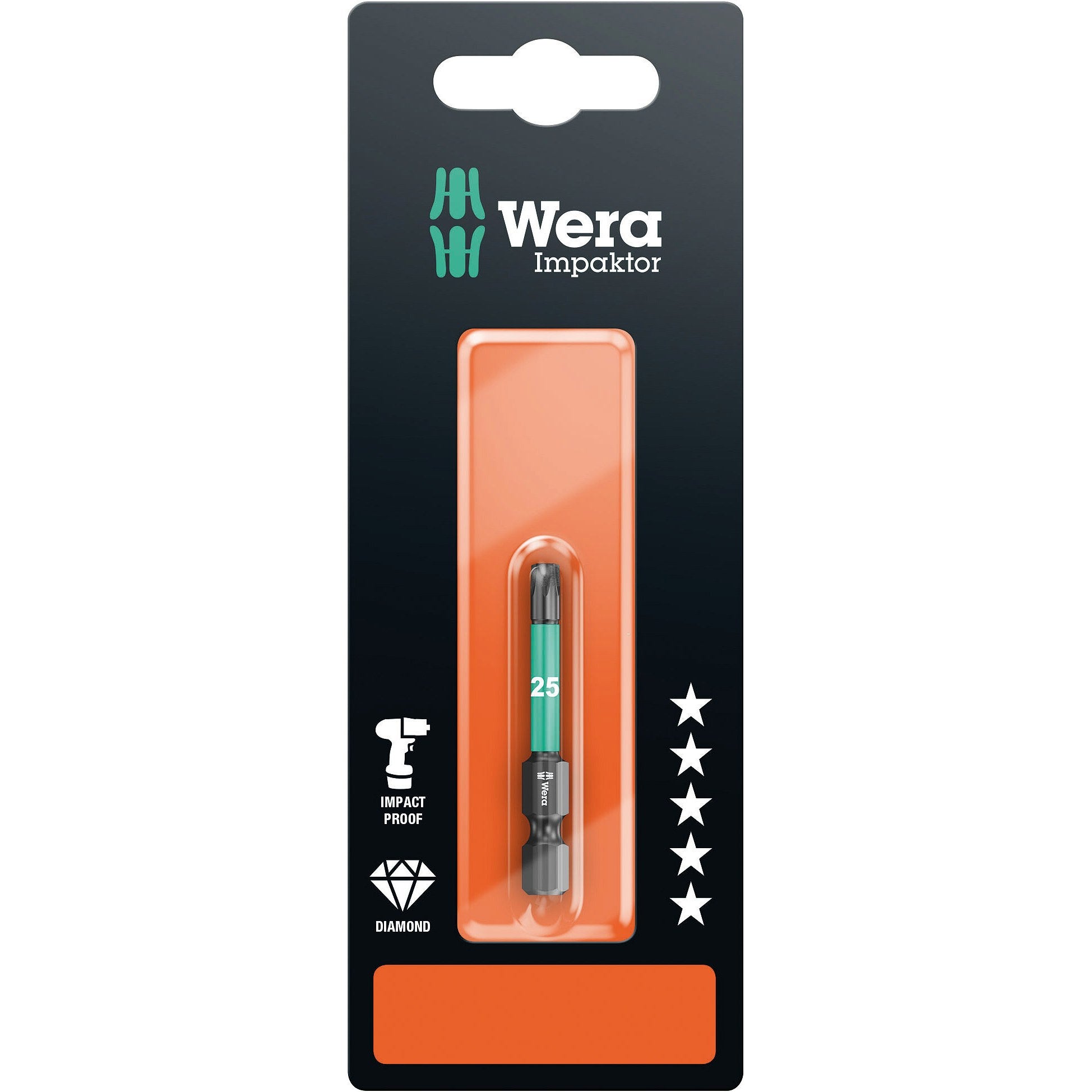 Wera 867/4 IMP DC SB Impaktor bits, TX 20 x 50 mm