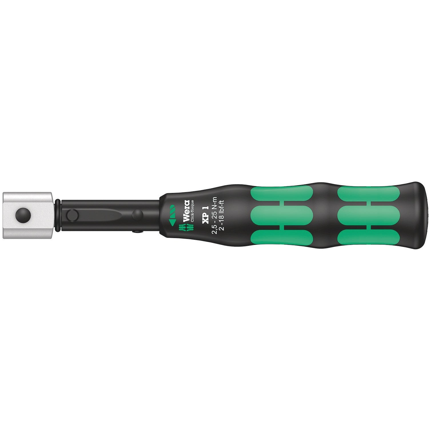 Wera Click-Torque XP 1 pre-set adjustable torque wrench for insert tools, 2.5-25 Nm, 2.5
