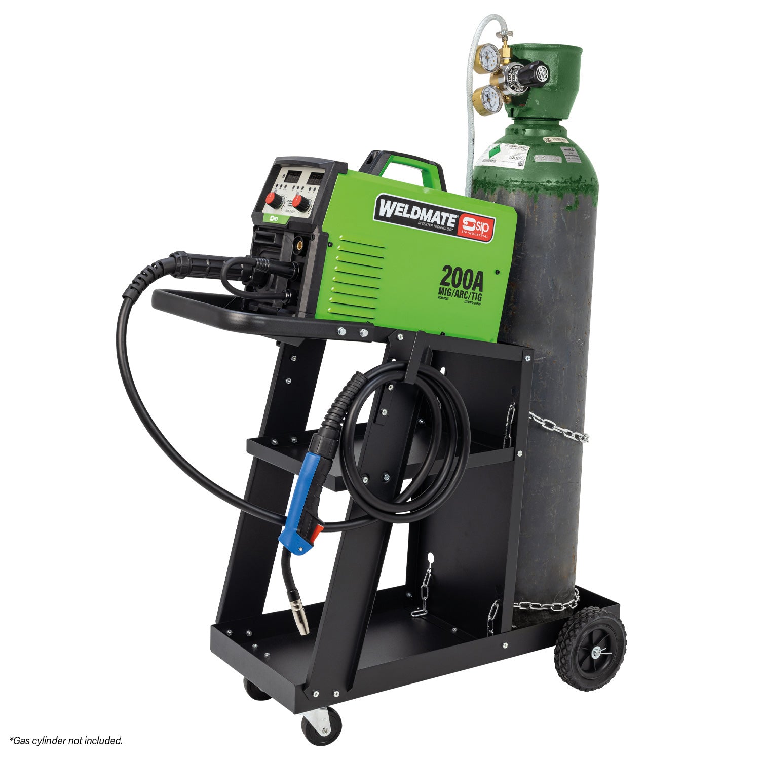 SIP WELDMATE® AUTOPLUS 200A MIG/ARC/TIG Synergic Inverter Welder with Cart Package