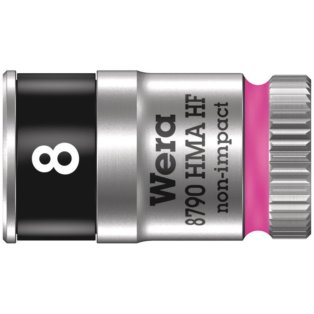 Wera 8790 HMA HF Zyklop socket with 1/4" drive with holding function, 8 x 23 mm