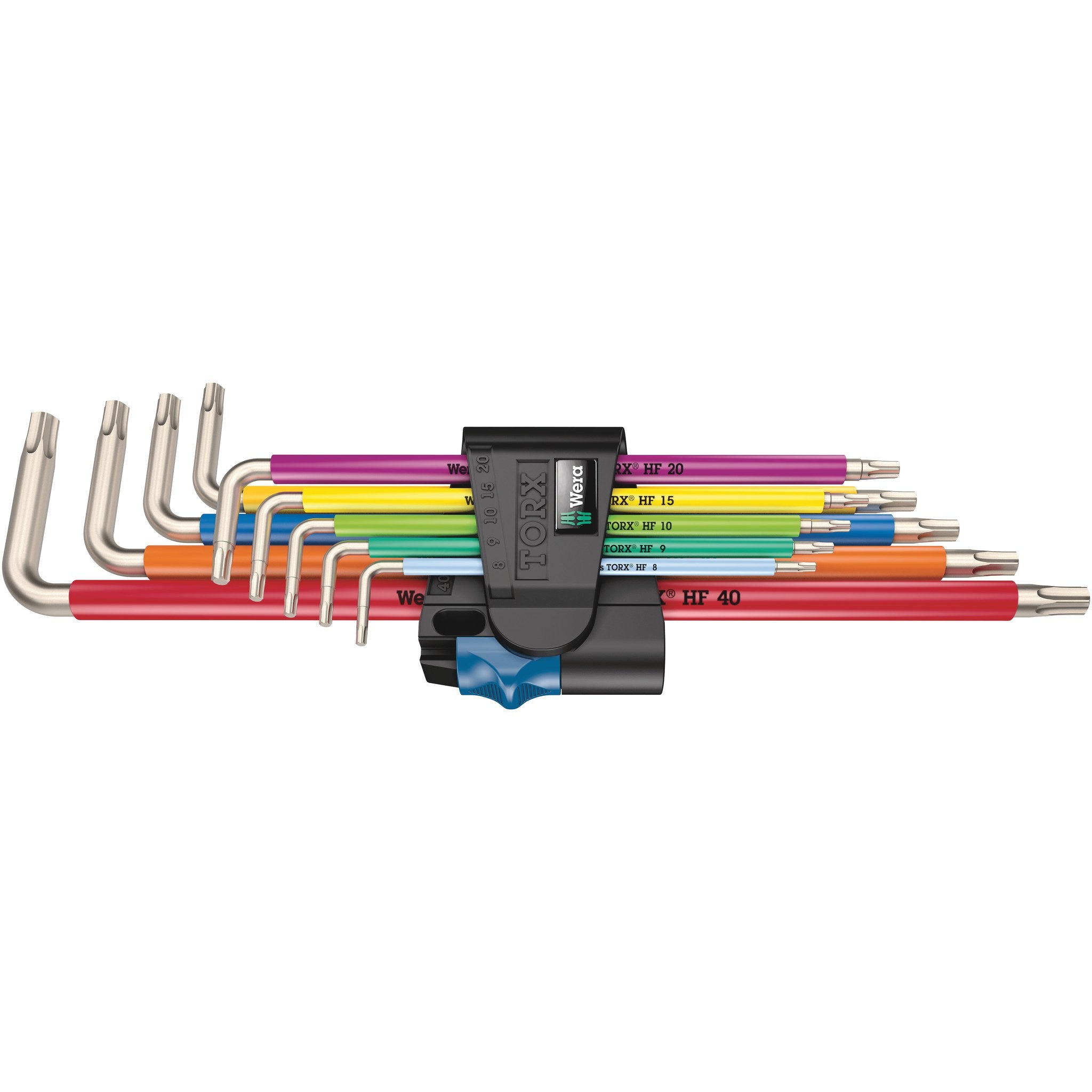 Wera 3967/9 TX SXL Multicolour HF Stainless 1 L-key set with holding function, stainless,
