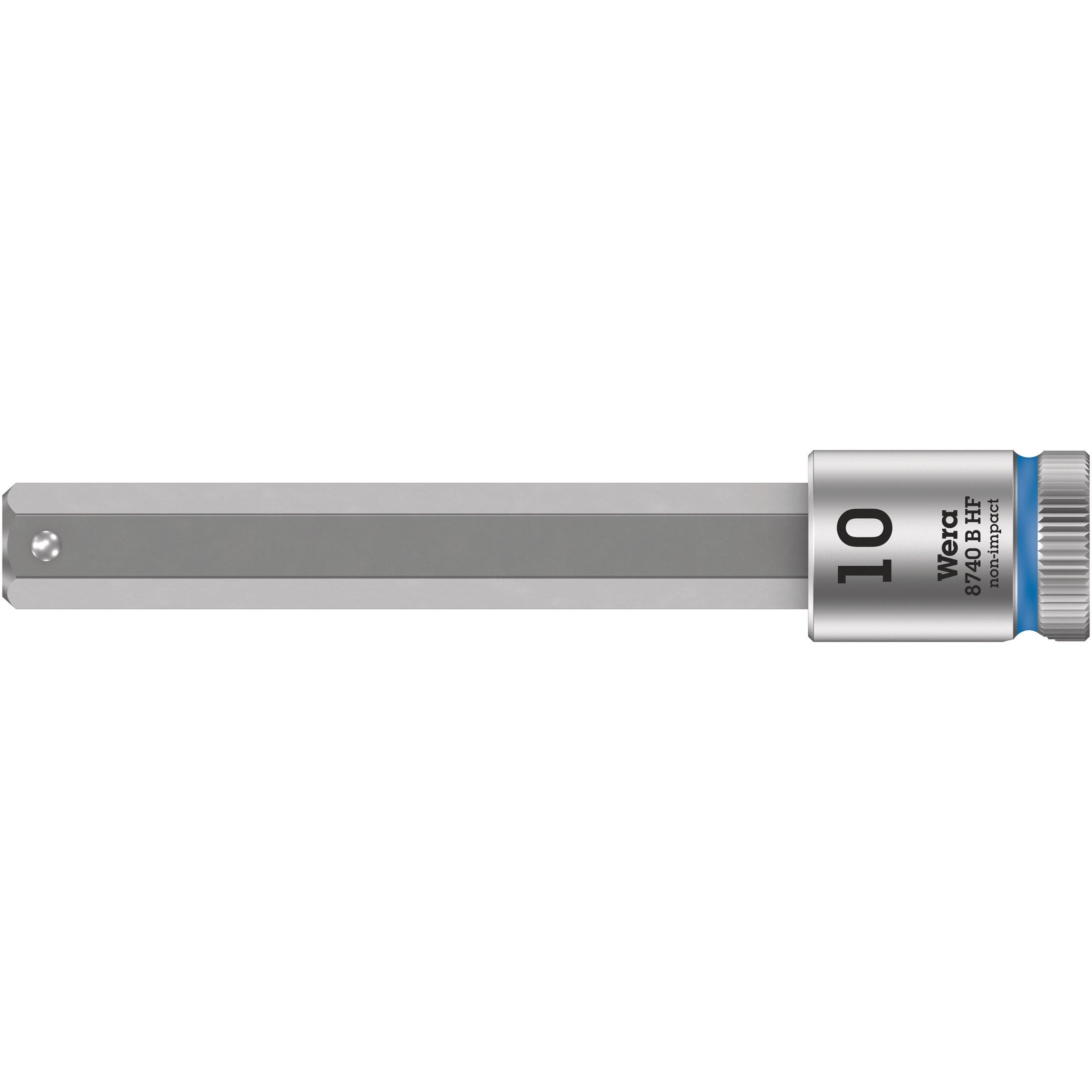 Wera 8740 B HF Zyklop bit socket with holding function, 3/8" drive, 10 x 100 mm