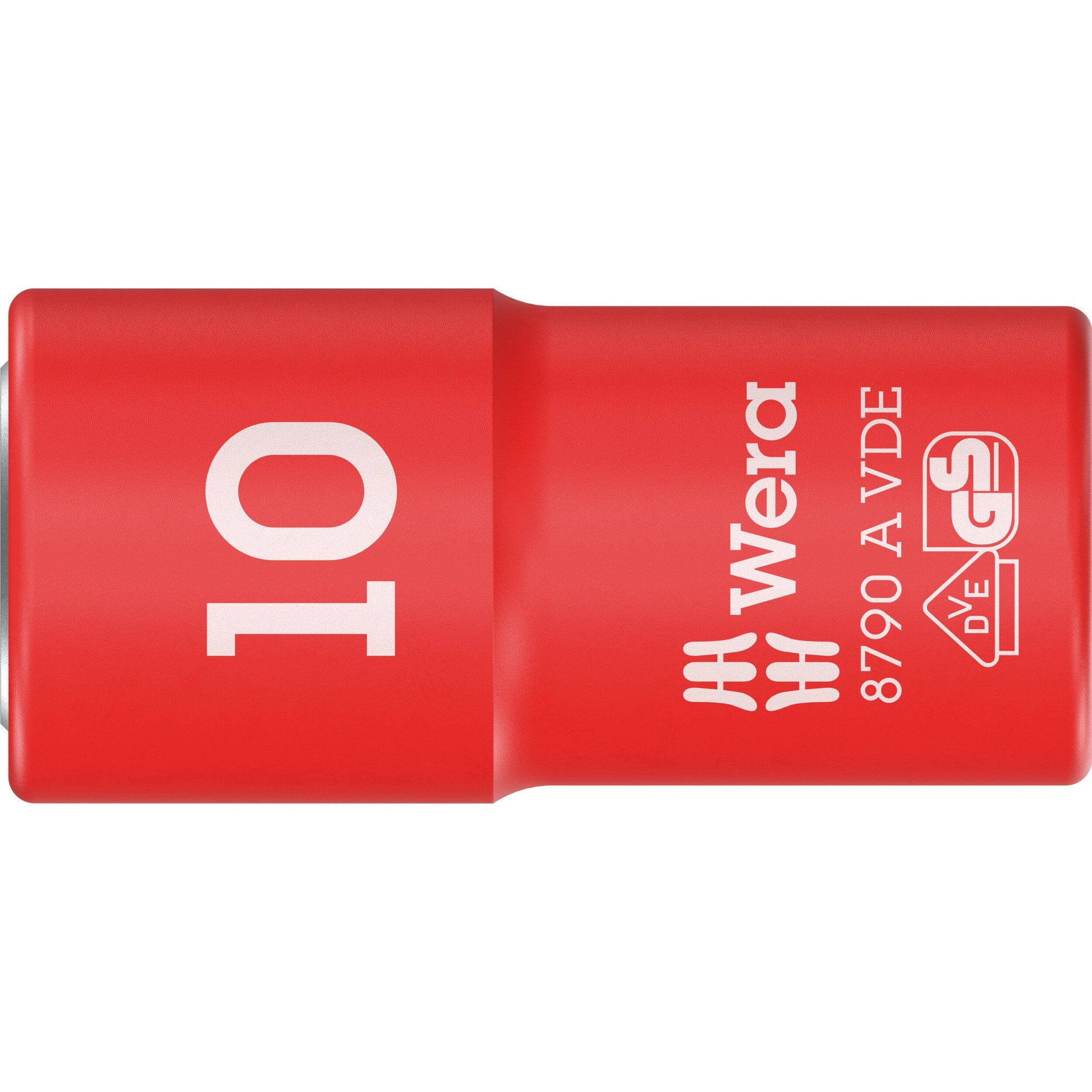 Wera 8790 A VDE Zyklop Socket, insulated, with 1/4" drive, 10 x 41 mm