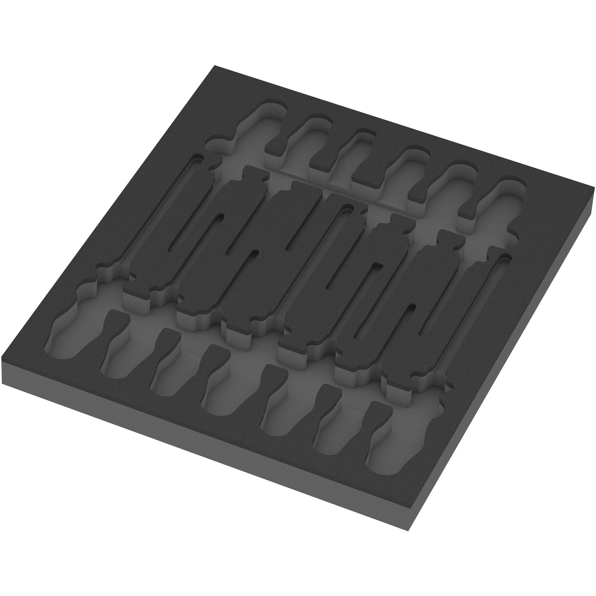 Wera 9814 Foam insert The Chiseldriver screwdriver set 1, empty, 344 x 30 x 392 mm