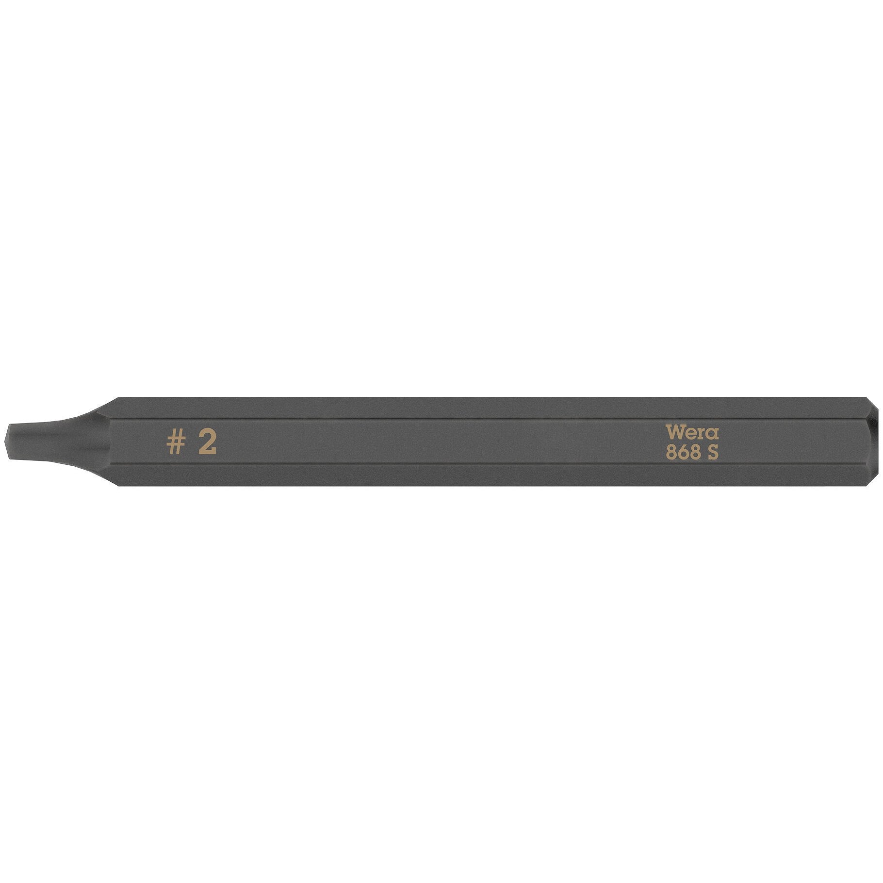 Wera 868 S Square head socket bits for impact screwdrivers, # 2 x 70 mm