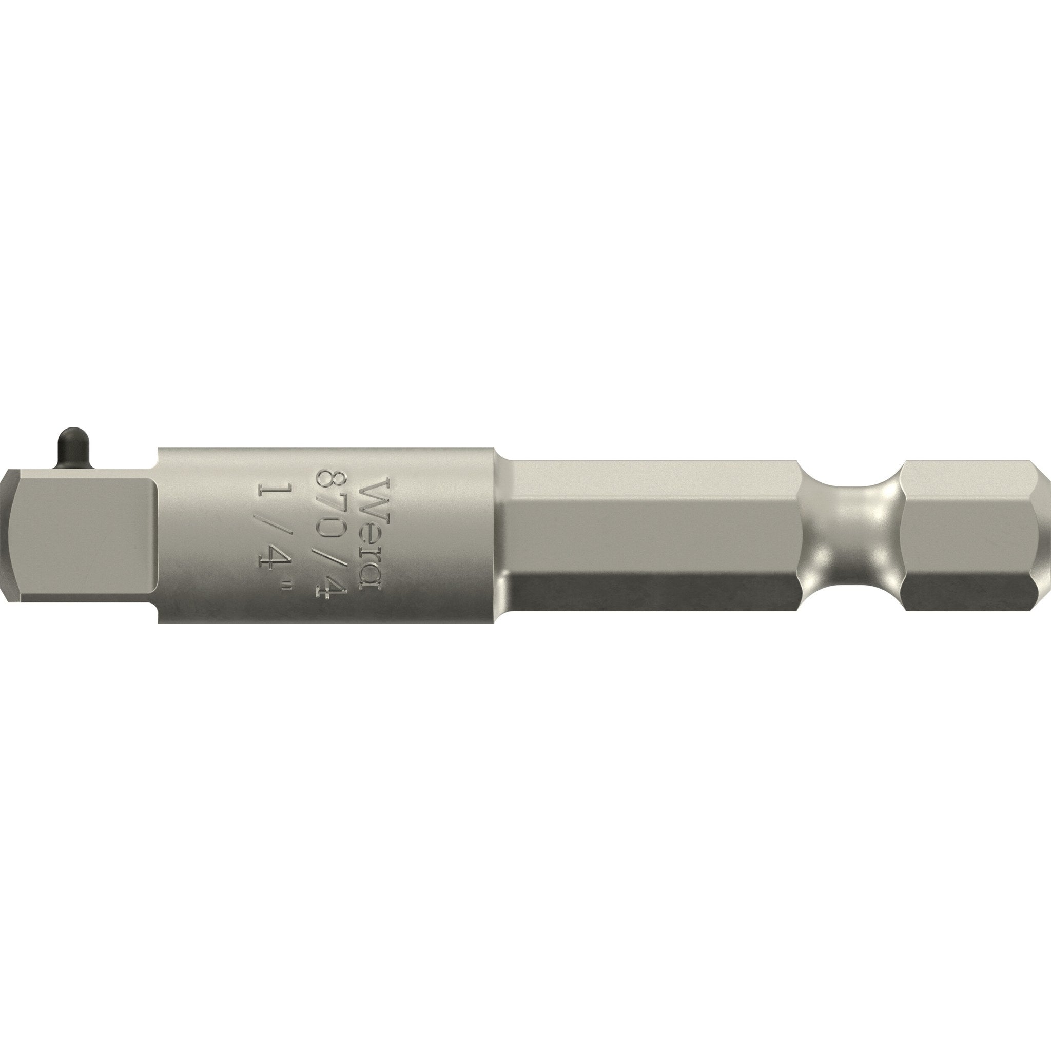 Wera 870/4 Adaptor, machine-operated nut spinner sockets, 1/4" x 50 mm
