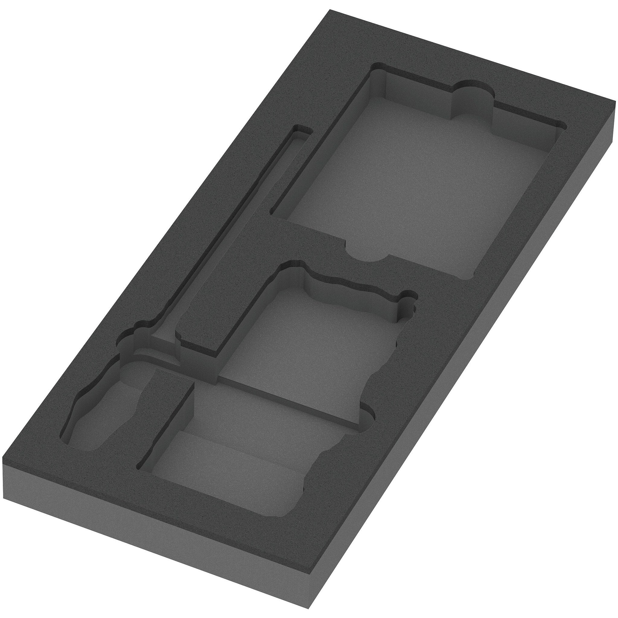 Wera 9850 Foam insert Kraftform Kompakt and Tool-Check PLUS set 1, empty, 172 x 30 x