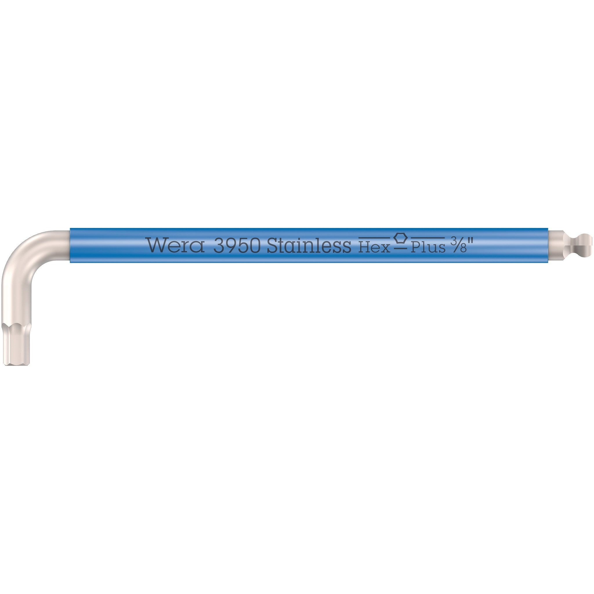 Wera 3950 SPKL Multicolour Imperial L-keys, imperial, stainless, 3/8" x 224 mm
