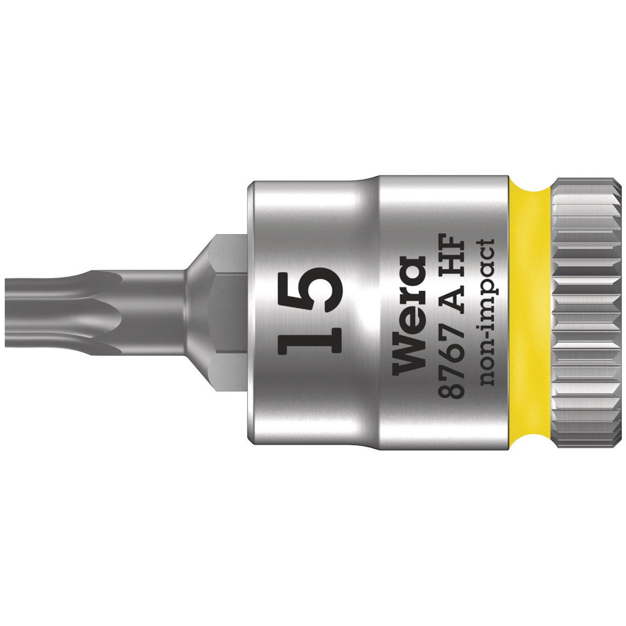 Wera 8767 A HF TORX® Zyklop bit socket with holding function, 1/4" drive, TX 15 x 28