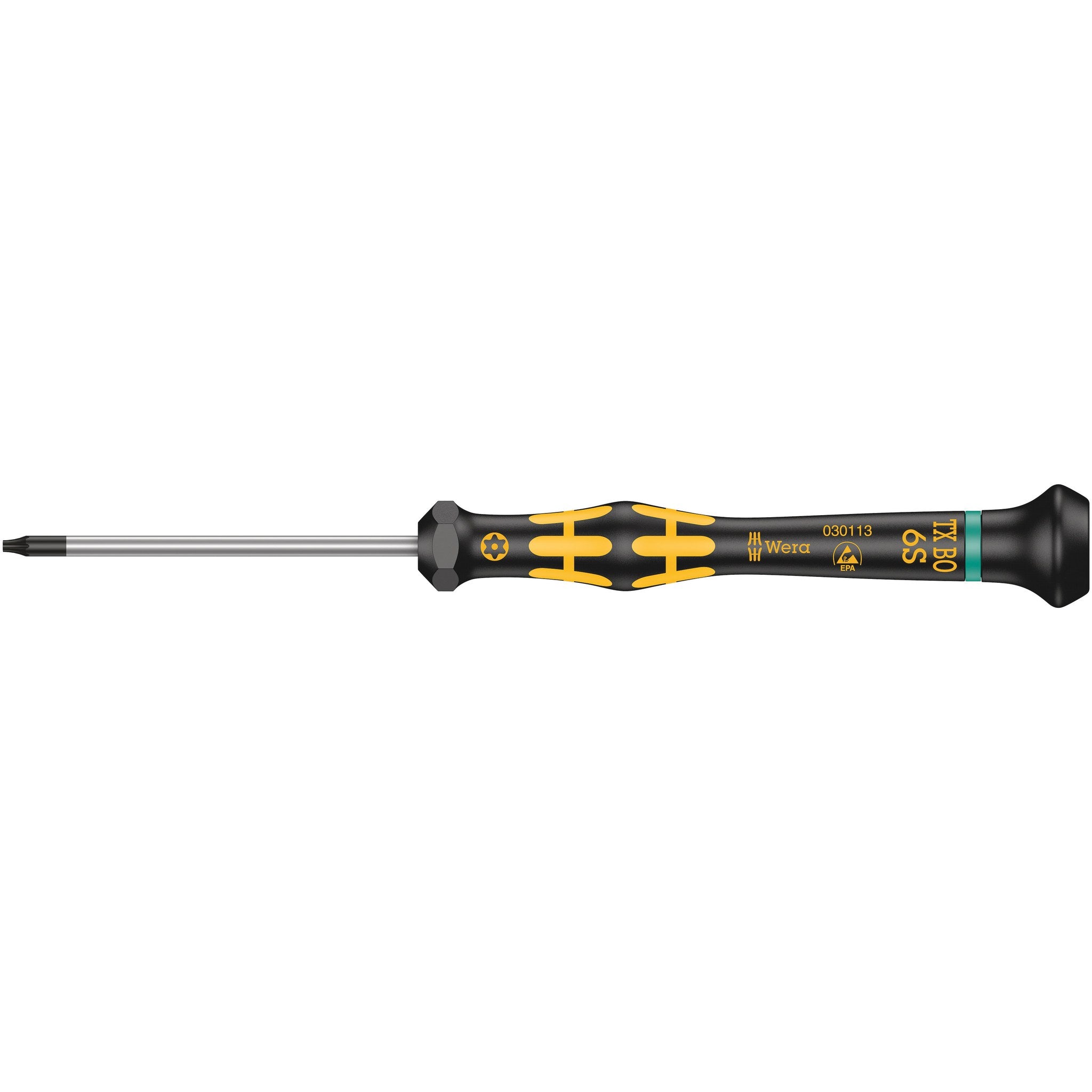 Wera 1567 TORX® BO ESD Kraftform Micro screwdriver for tamper-proof TORX® screws,
