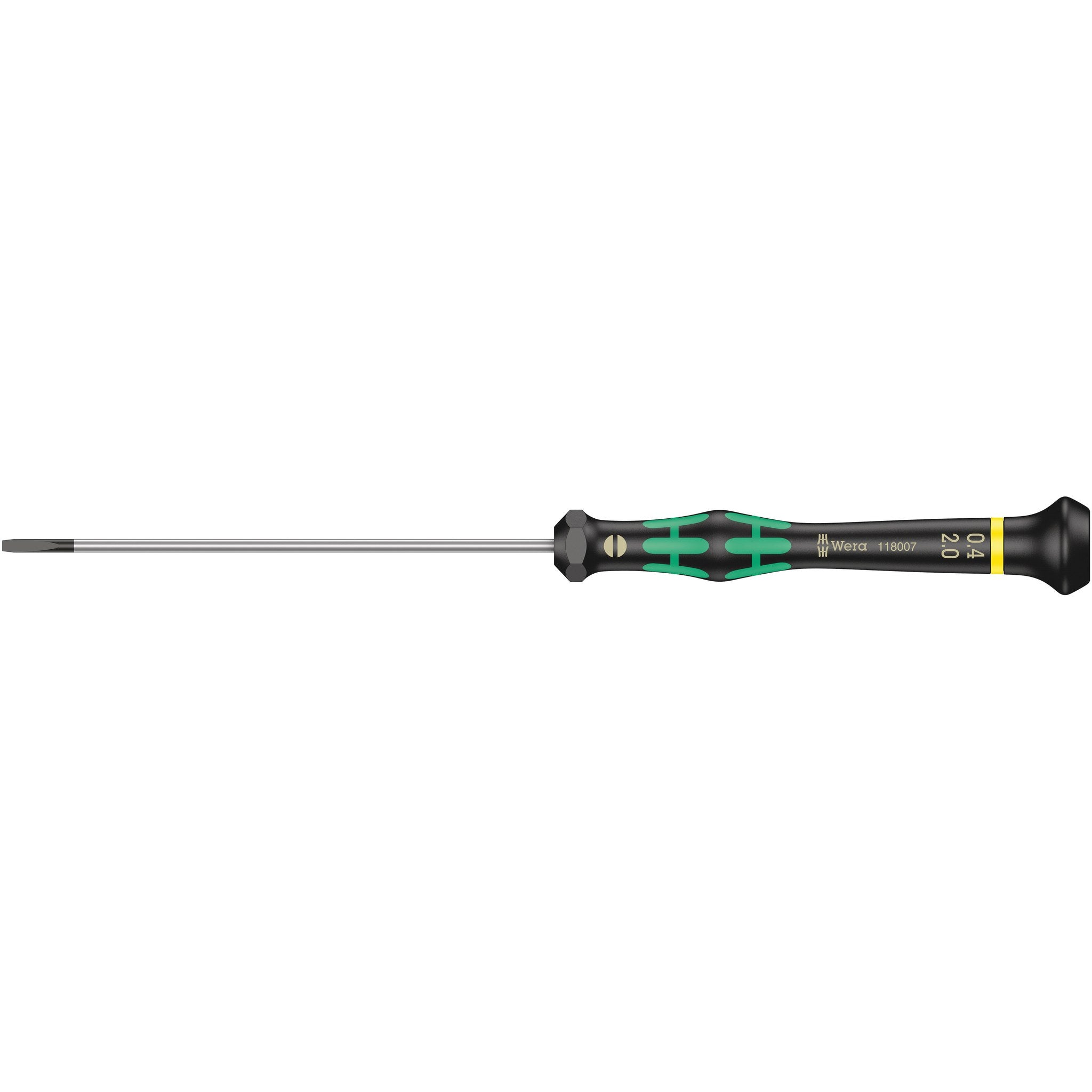 Wera 2035 Screwdriver for slotted screws for electronic applications, 0.40 x 2 x 100 mm