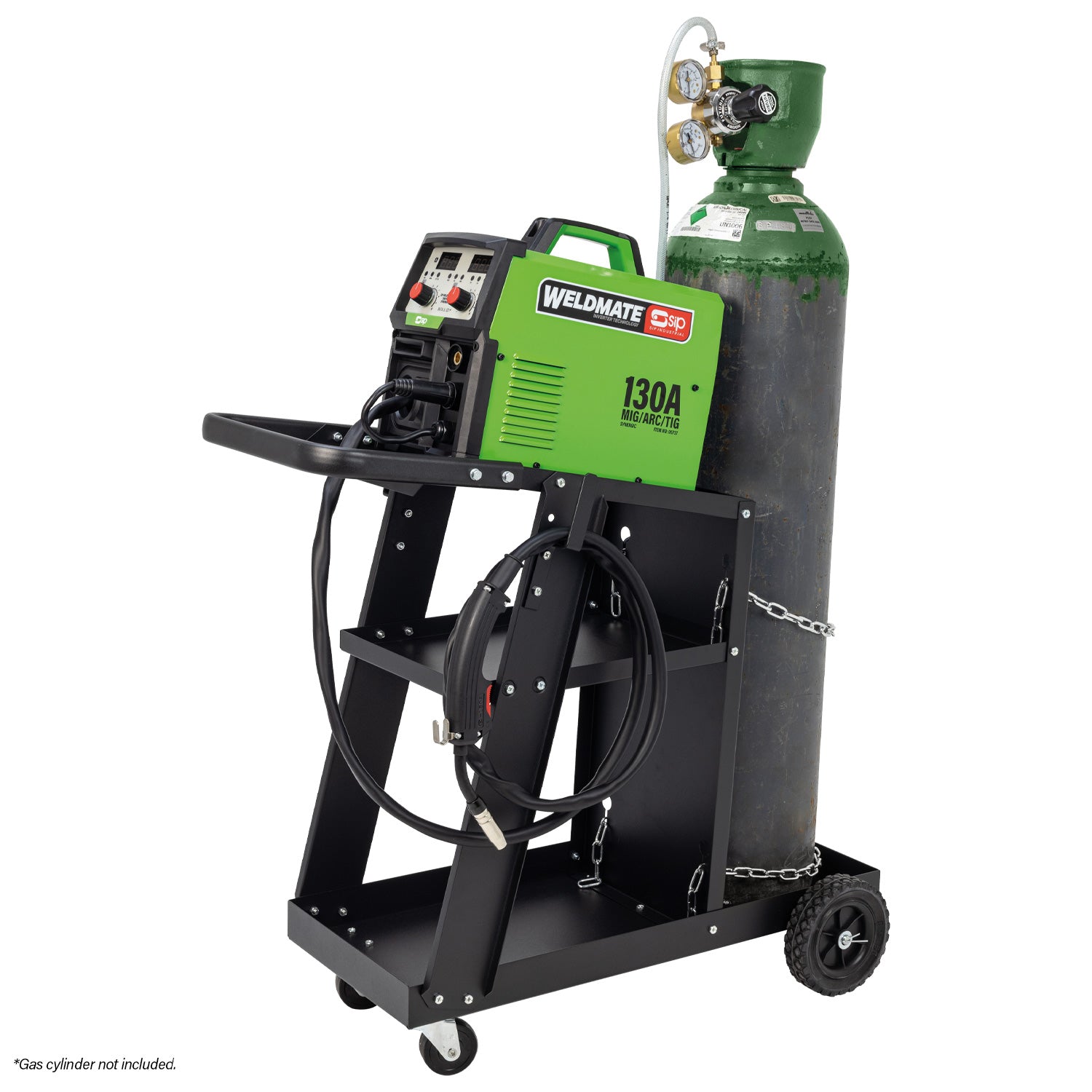 SIP WELDMATE® AUTOPLUS 130A MIG/ARC/TIG Synergic Inverter Welder with Cart Package