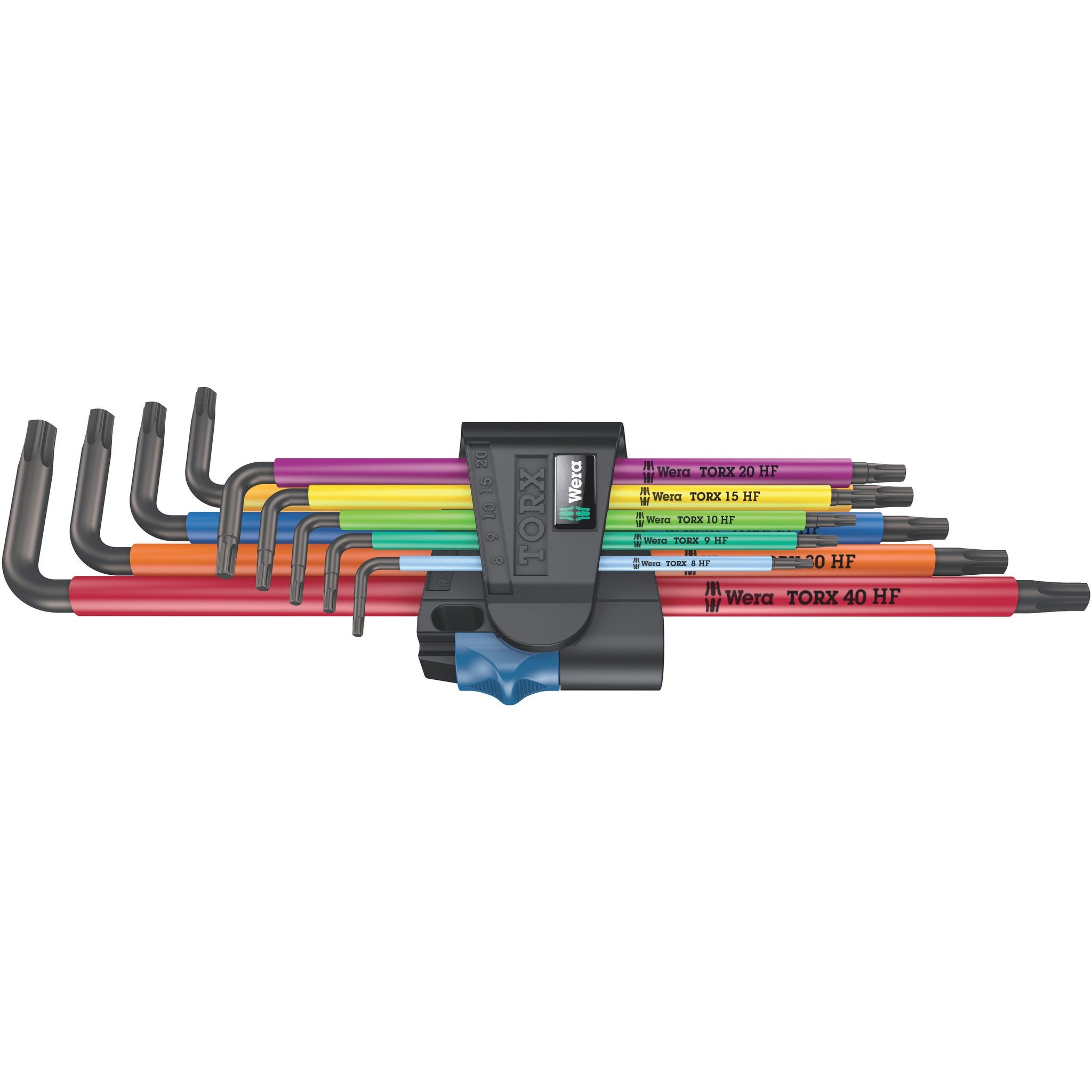 Wera 967/9 TX XL Multicolour HF 1 L-key set with holding function, long, 9 pieces