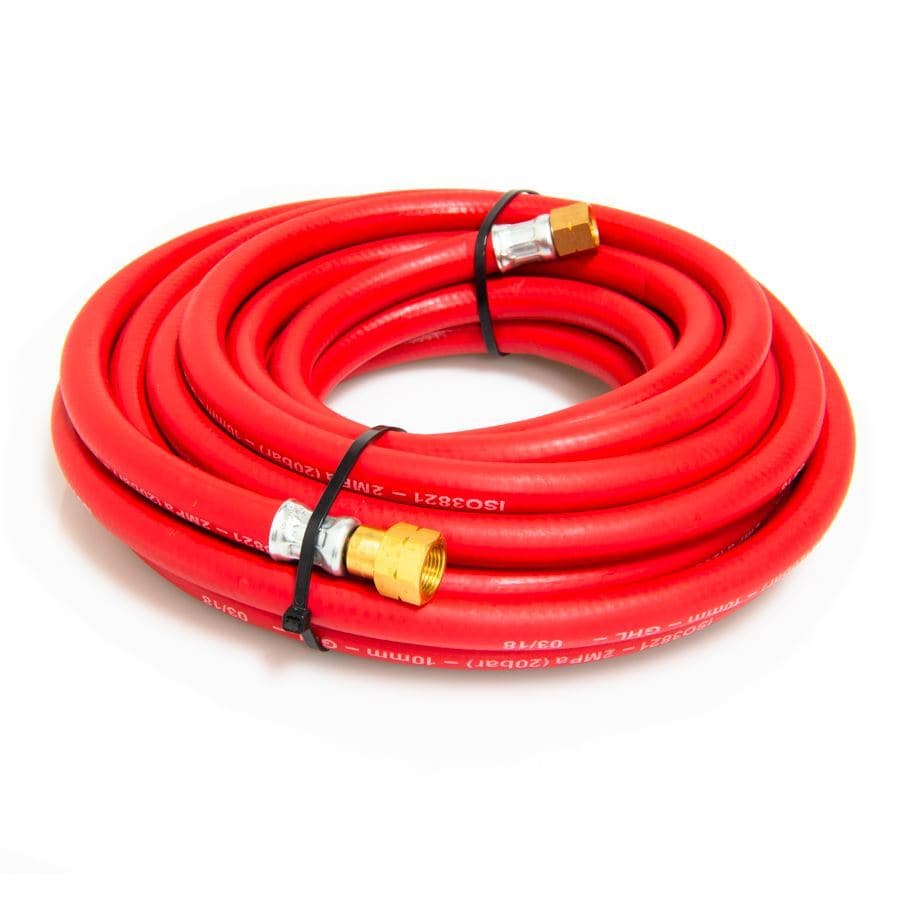 Acetylene Hose 6mm — 1/4" Fittings / 10 Metre