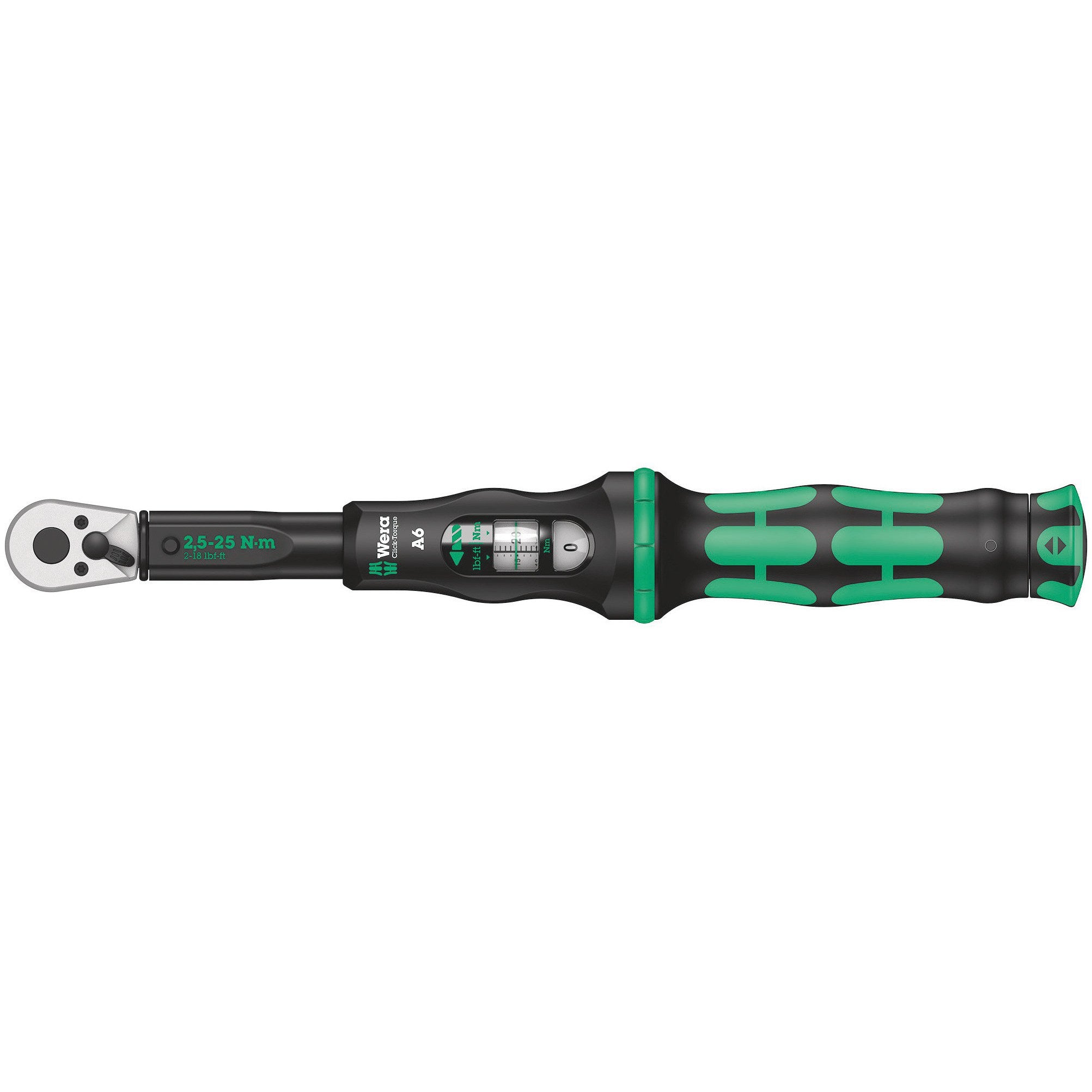 Wera Click-Torque A 6 torque wrench with reversible ratchet, 2.5-25 Nm, 1/4" x 2.5-25