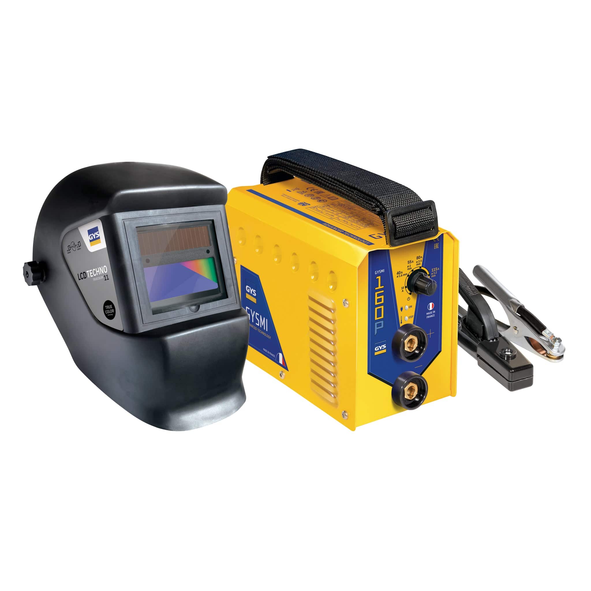 GYSMI 160 P + LCD Techno 11 Helmet Bundle