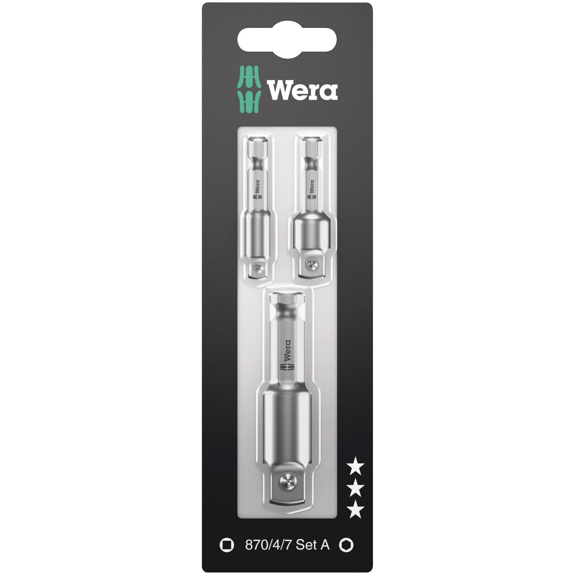 Wera 870/4/7 Set A SB, 3 pieces