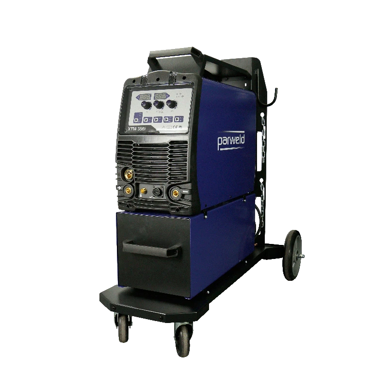 Parweld MIG Inverter XTM356I 350A 400V — Machine with Trolley