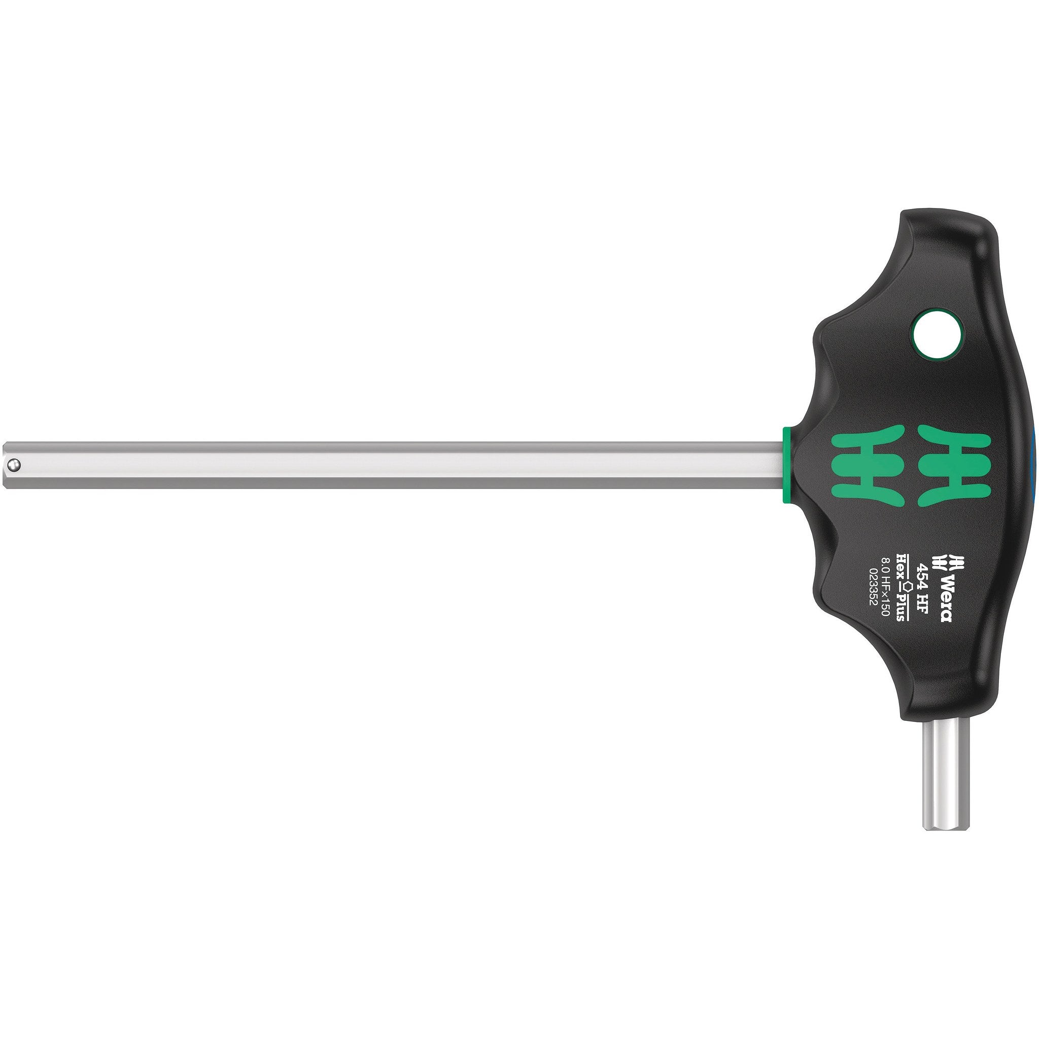 Wera 454 HF T-handle hexagon screwdriver Hex-Plus with holding function, 8 x 150 mm