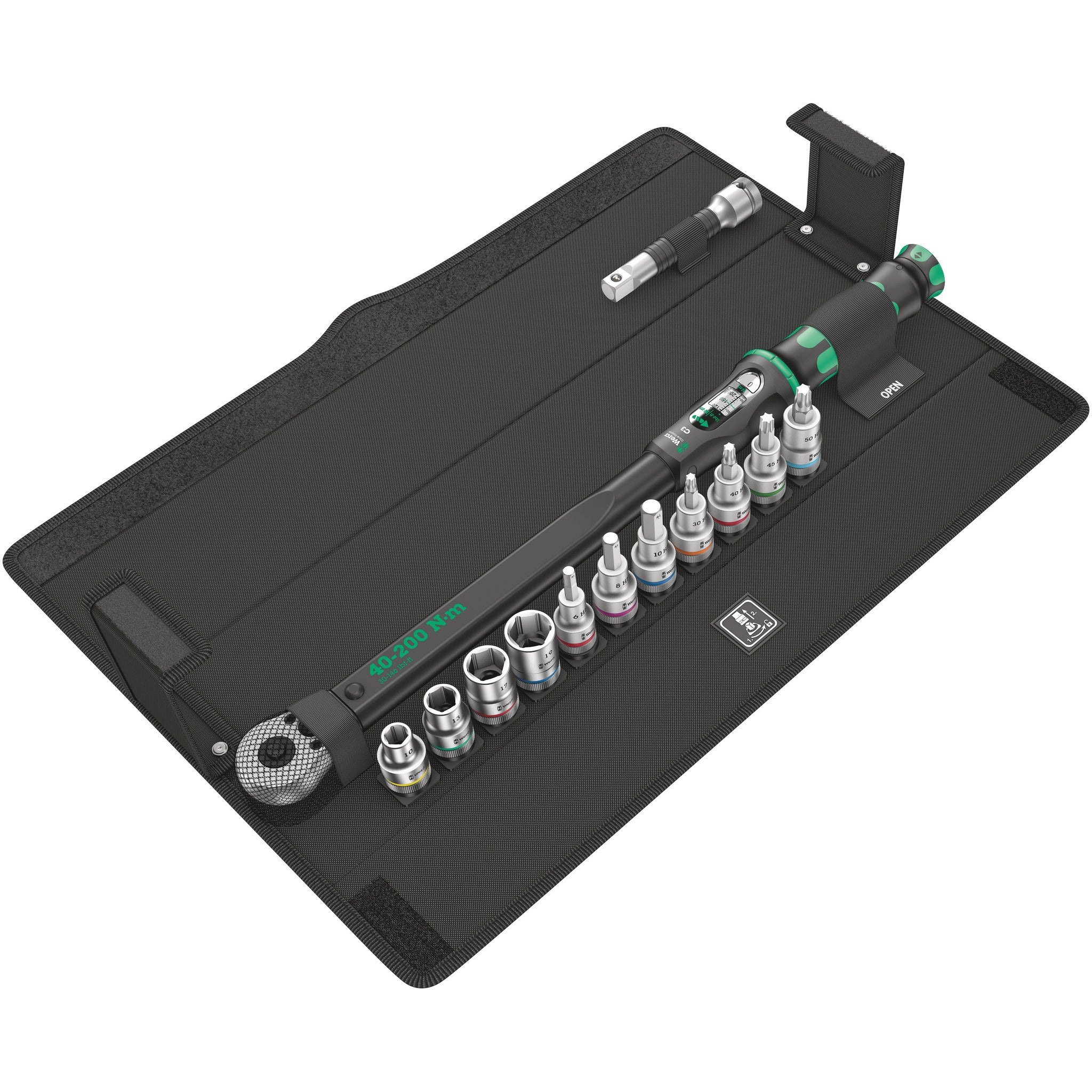 Wera Click-Torque C 3 Set 1, 40-200 Nm, 13 pieces