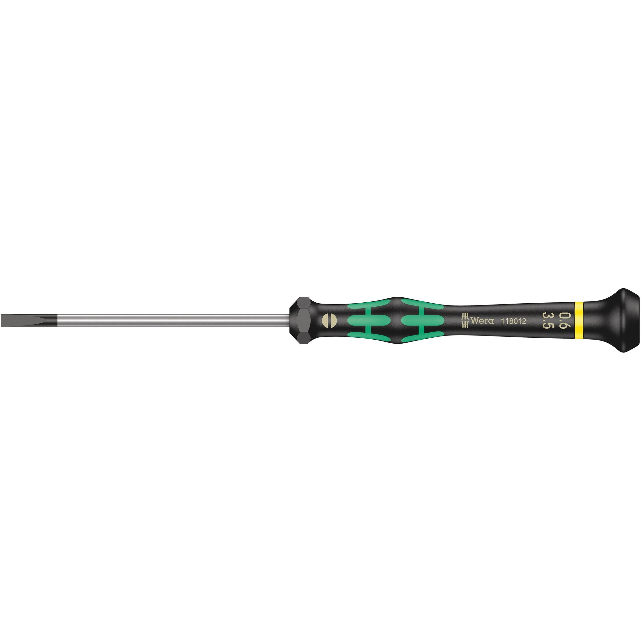 Wera 2035 Screwdriver for slotted screws for electronic applications, 0.60 x 3.5 x 80 mm
