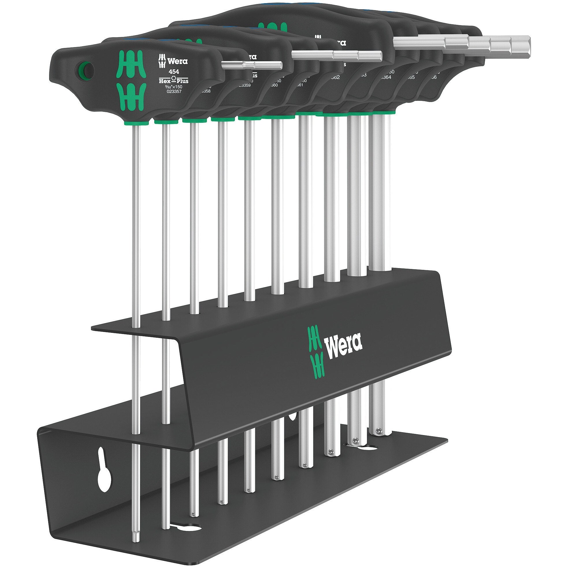 Wera 454/10 HF Set Imperial 2 Screwdriver set T-handle Hex-Plus screwdrivers with