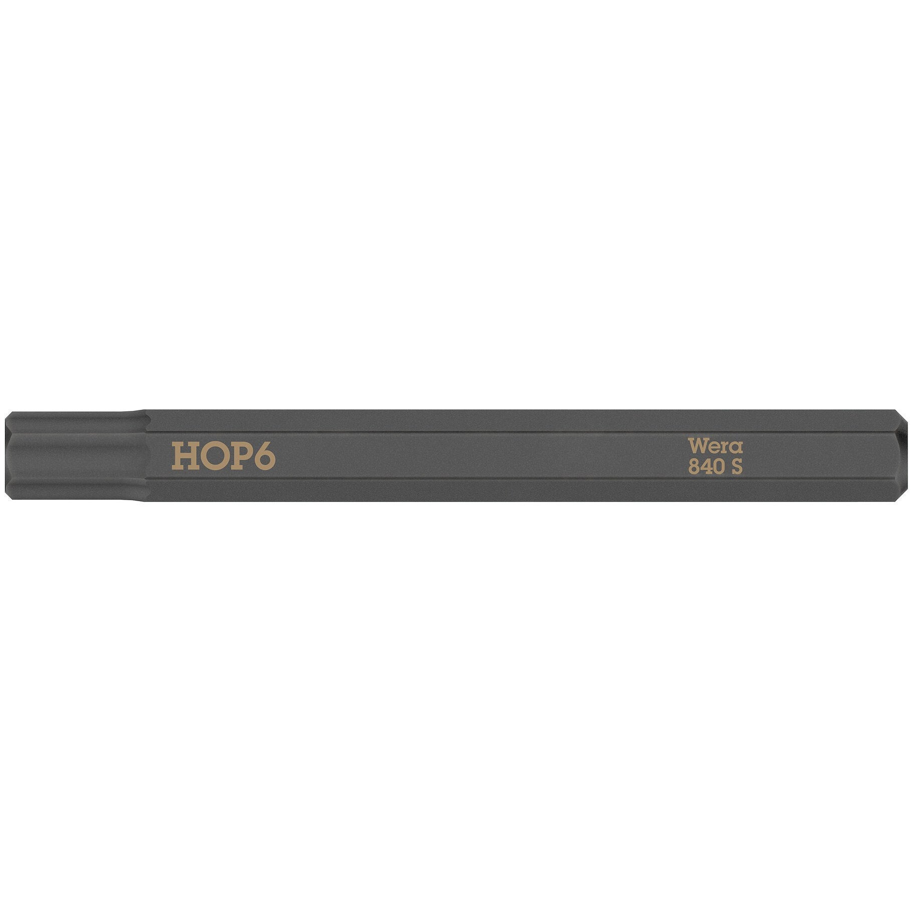 Wera 840 S Hex-Plus bits for impact screwdrivers, 6 x 70 mm