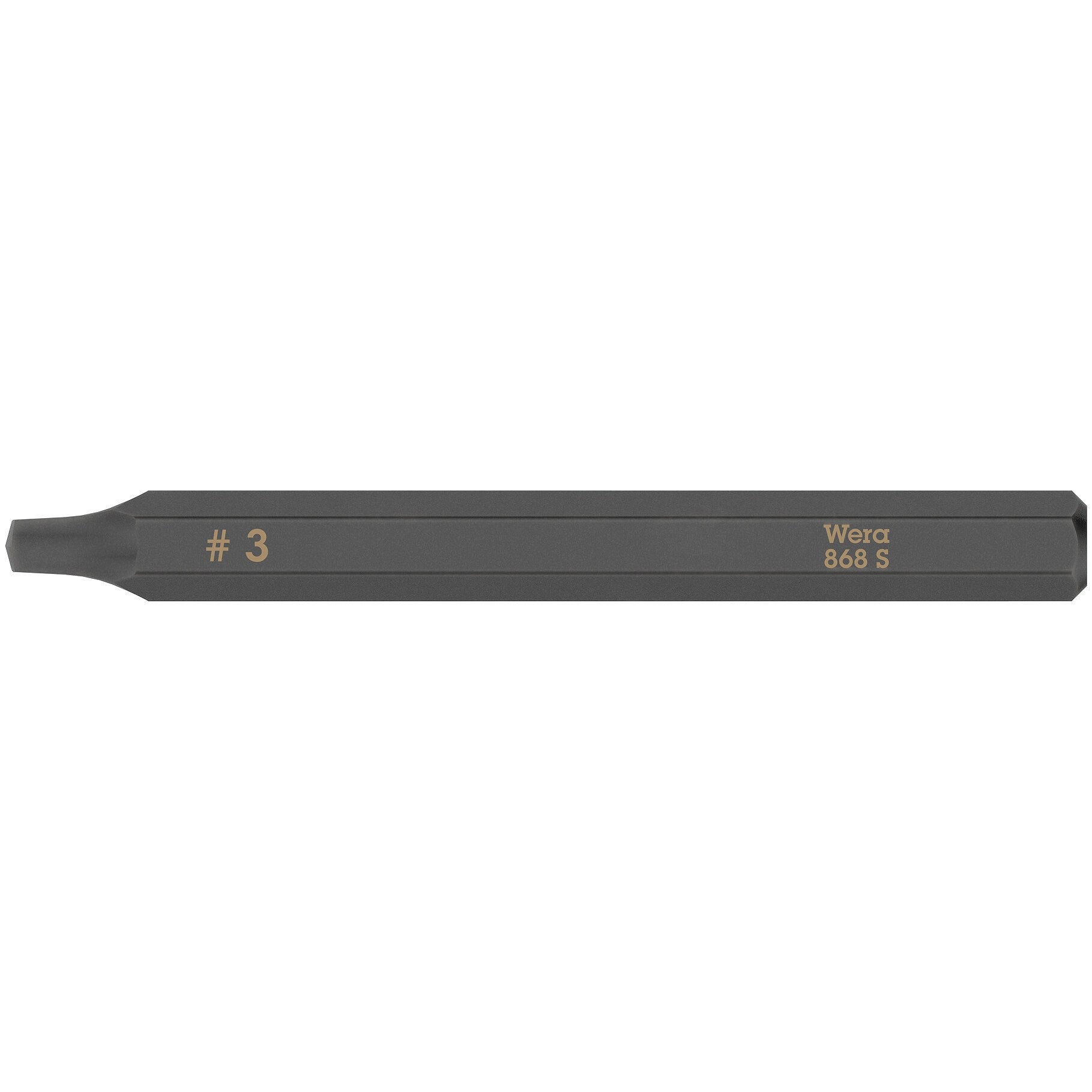 Wera 868 S Square head socket bits for impact screwdrivers, # 3 x 70 mm