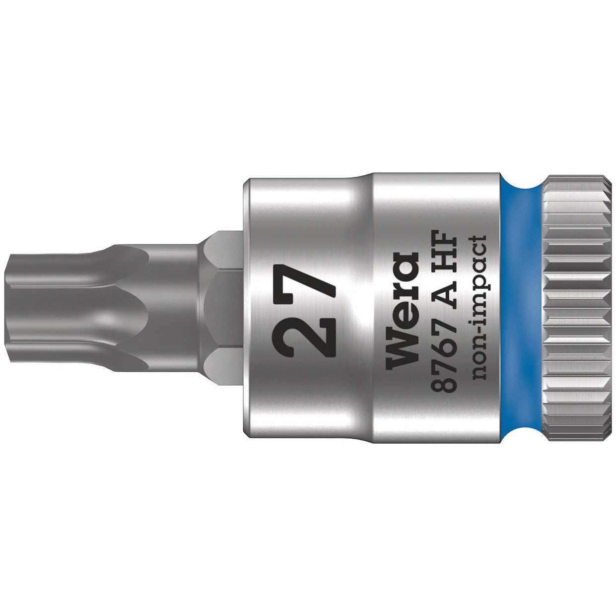 Wera 8767 A HF TORX® Zyklop bit socket with holding function, 1/4" drive, TX 27 x 28