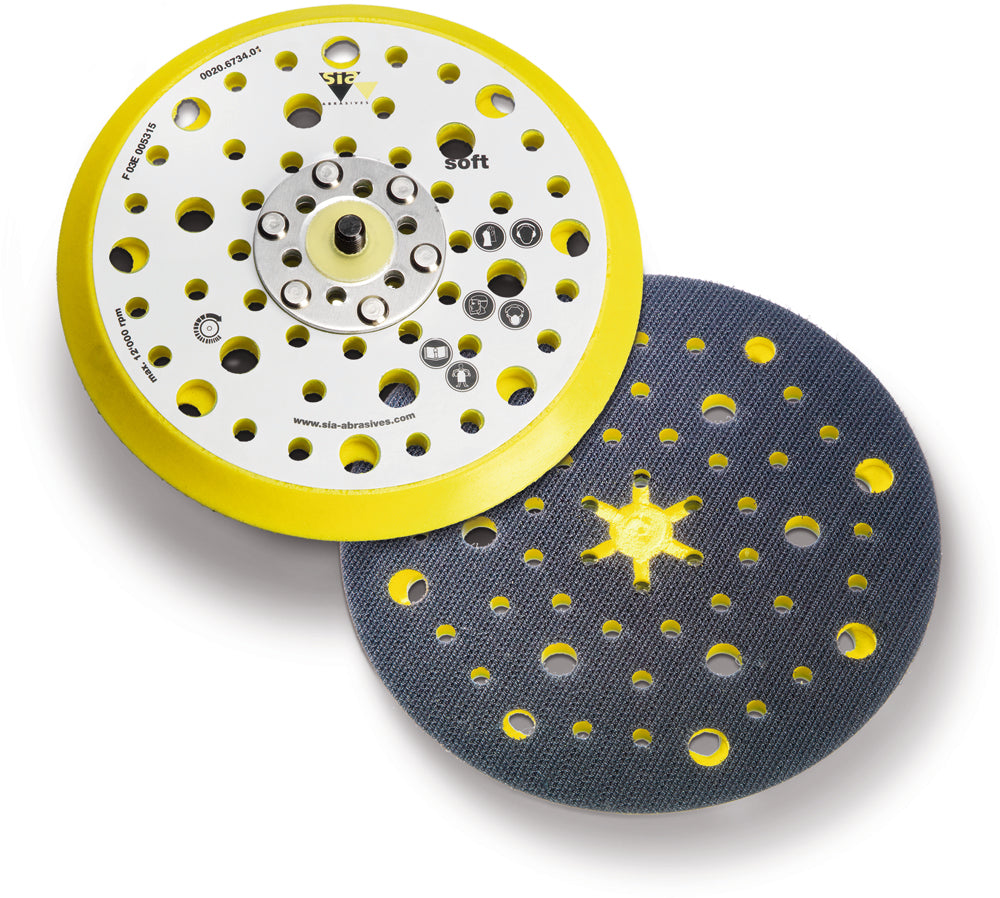 Backing pad 54-hole, 5/16'', soft, for siafast Ø150mm