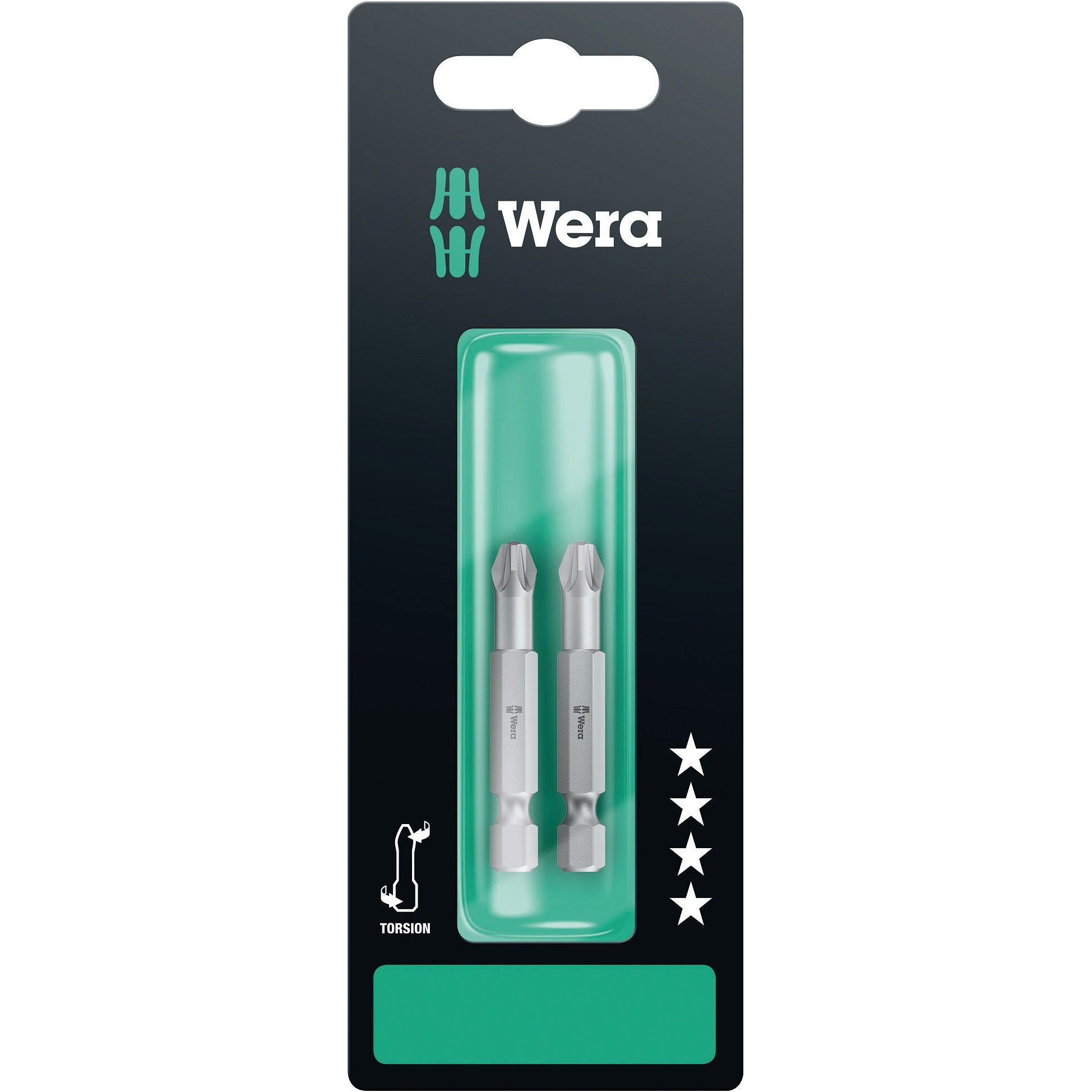 Wera 855/4 TZ SB bits, PZ 3 x 50 mm, 2 pieces