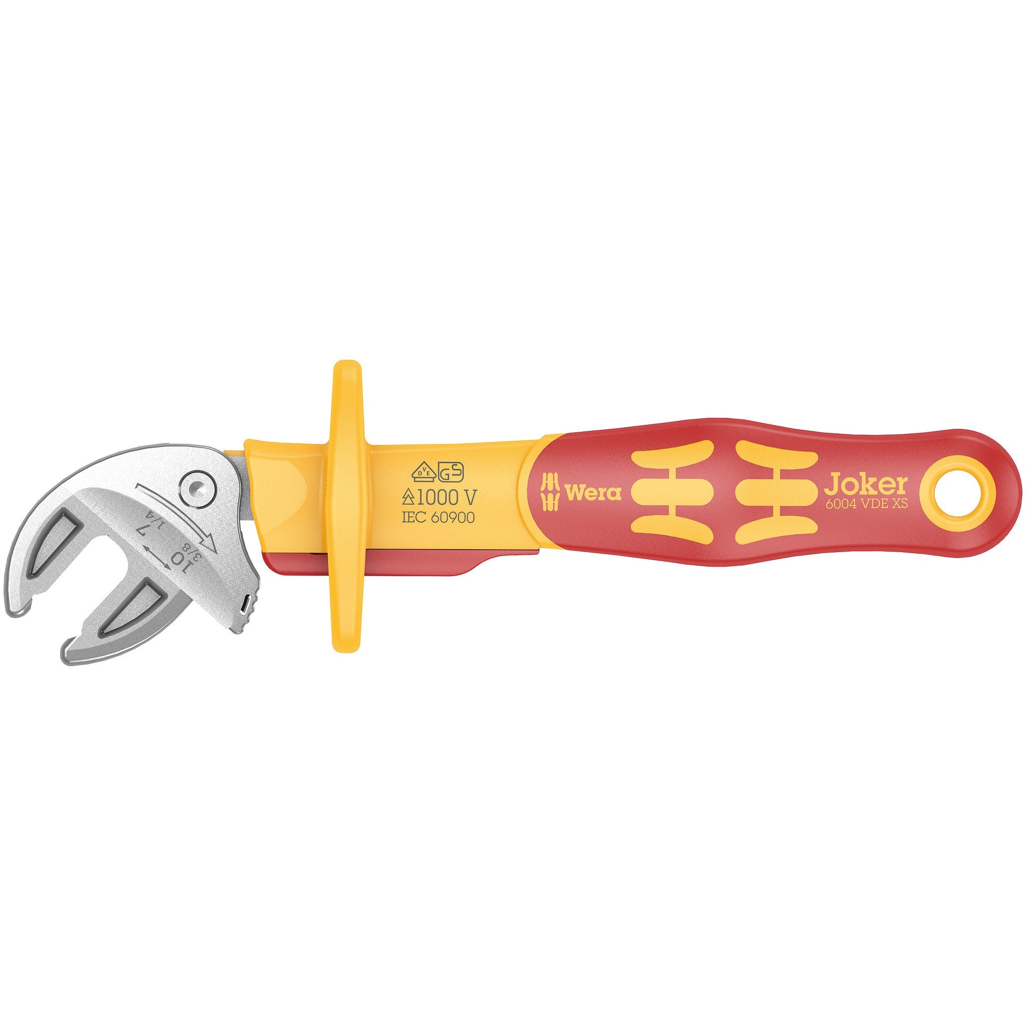 Wera 6004 Joker VDE XS VDE-insulated, self-setting spanner, 7; 8; 9; 10 x 1/4; 5/16;