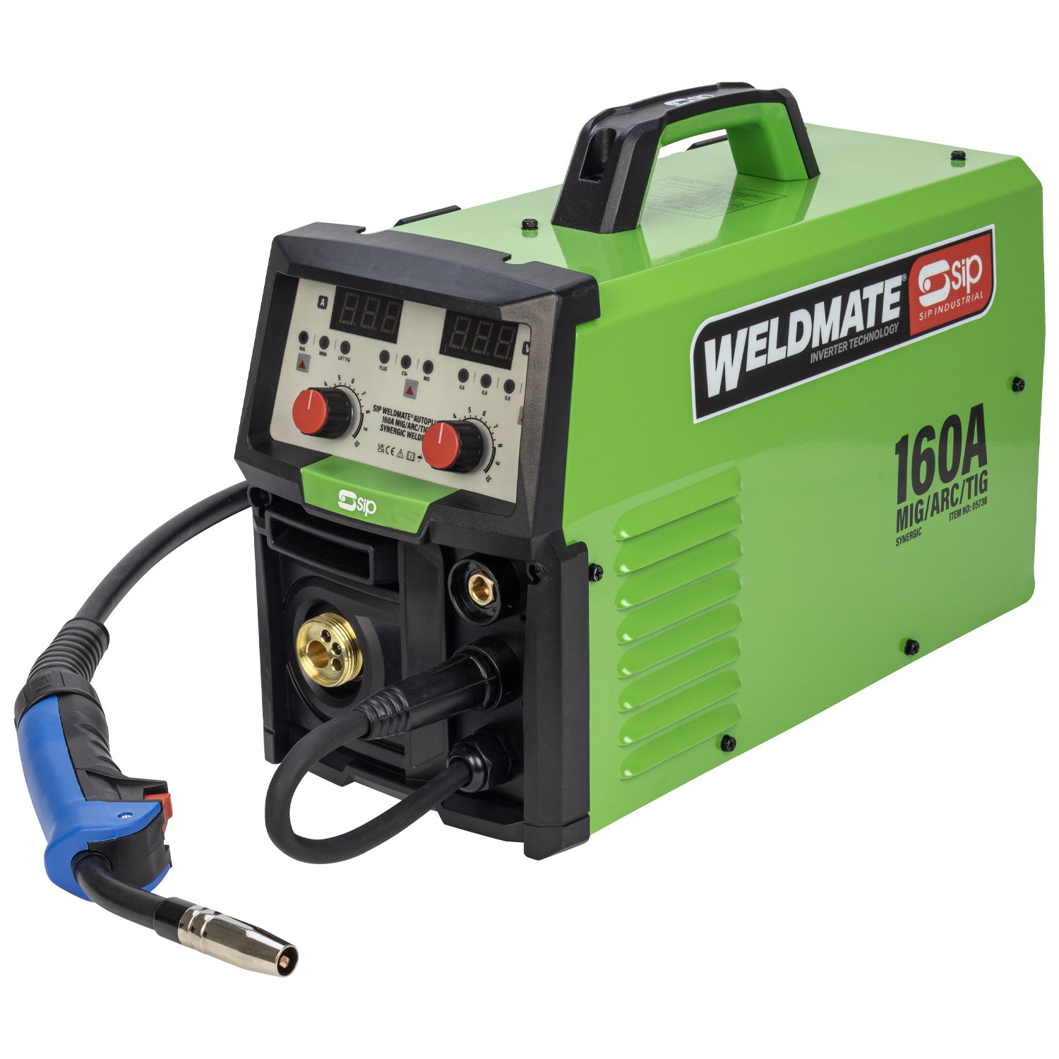 SIP WELDMATE® AUTOPLUS 160A MIG/ARC/TIG Synergic Inverter Welder