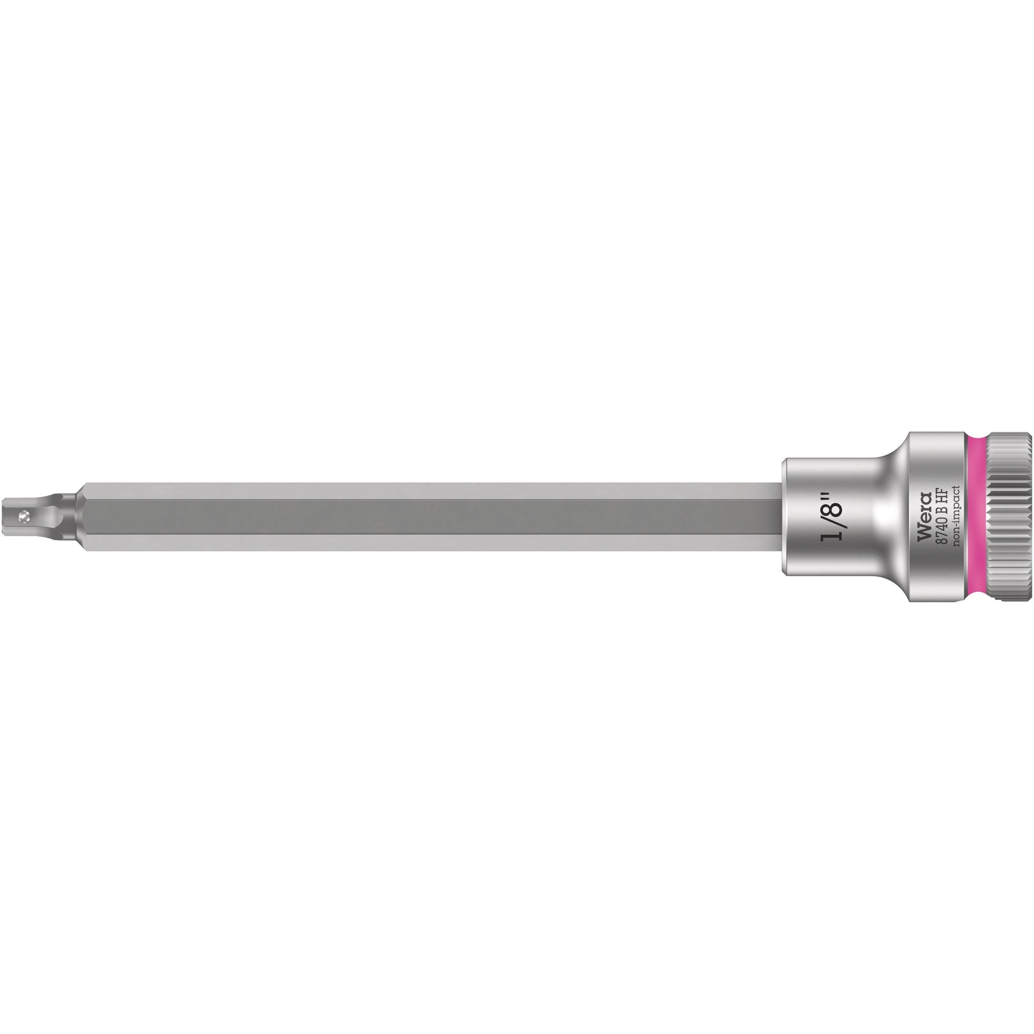 Wera 8740 B HF Zyklop bit socket with holding function, 3/8" drive, 1/8" x 107 mm
