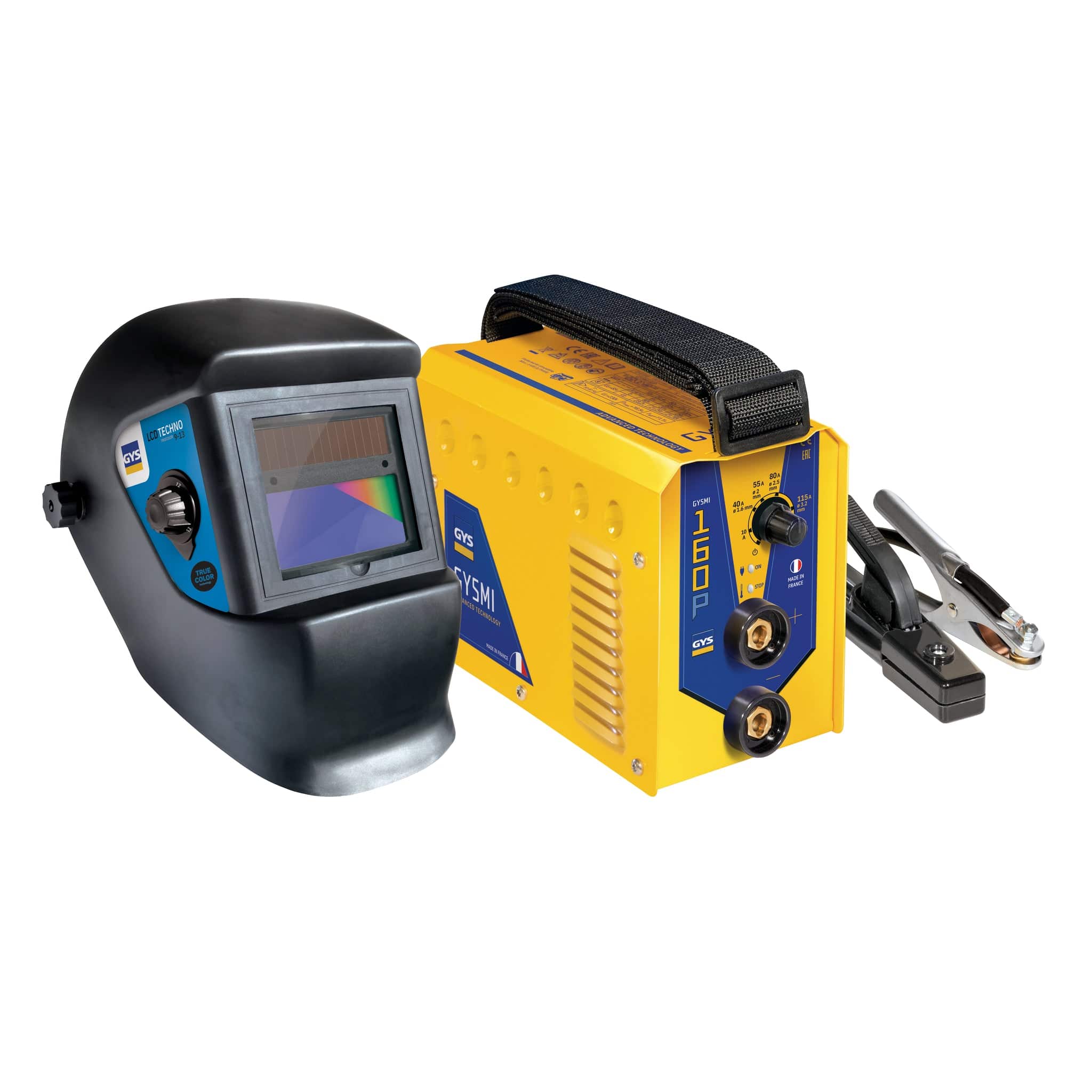 GYSMI 160 P + LCD Techno 9/13 Helmet Bundle