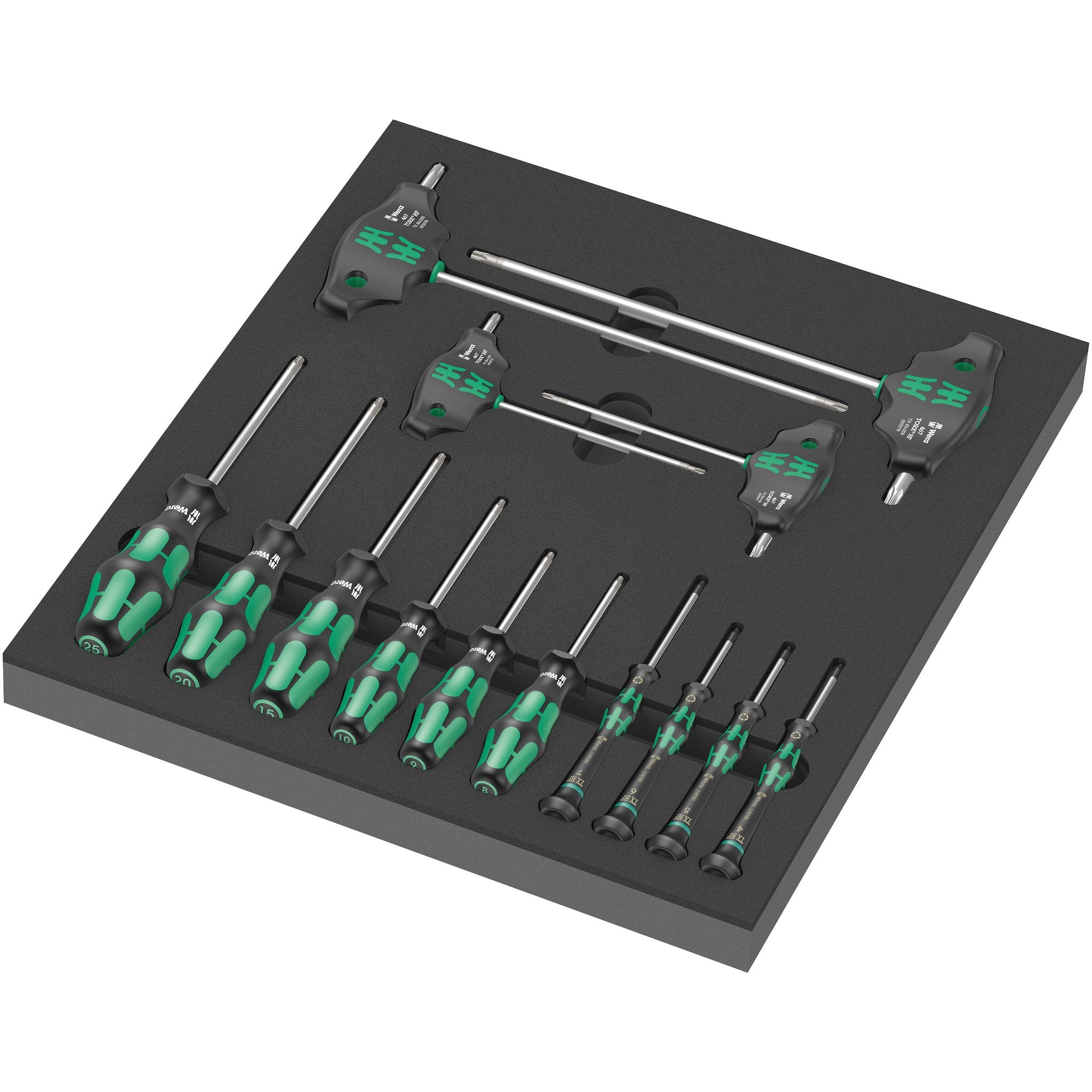 Wera 9712 Foam insert TORX® HF screwdriver set 1, 14 pieces