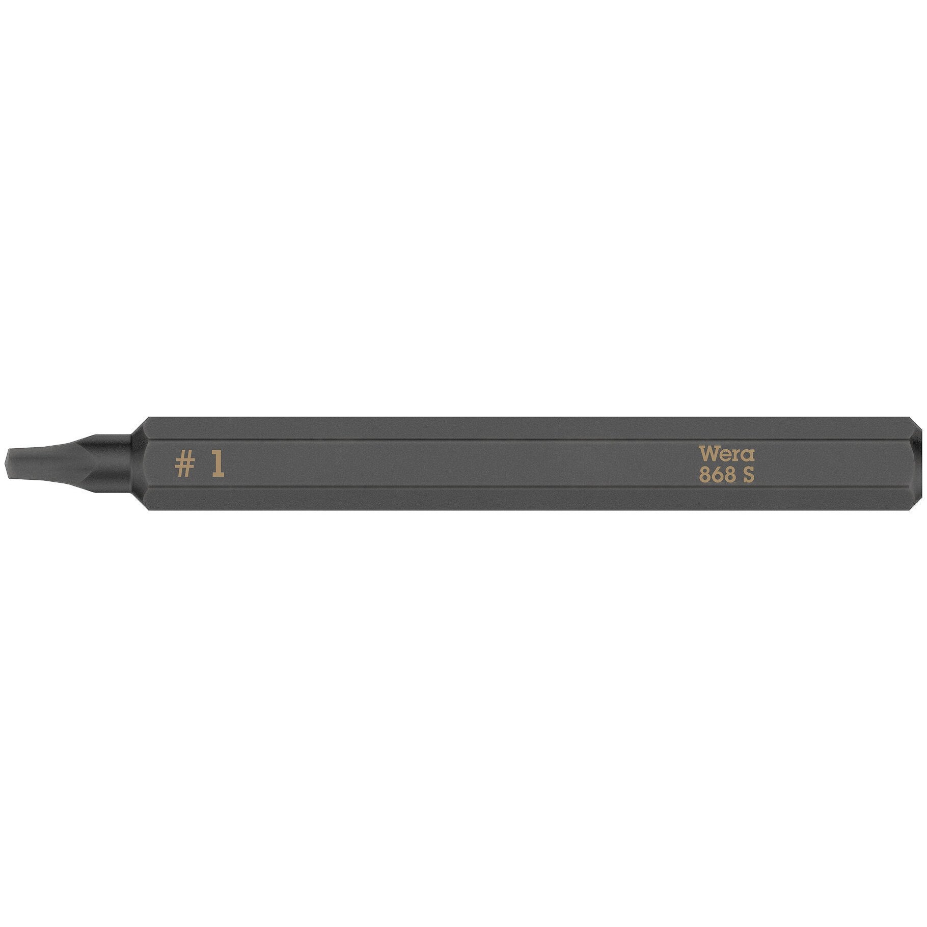 Wera 868 S Square head socket bits for impact screwdrivers, # 1 x 70 mm