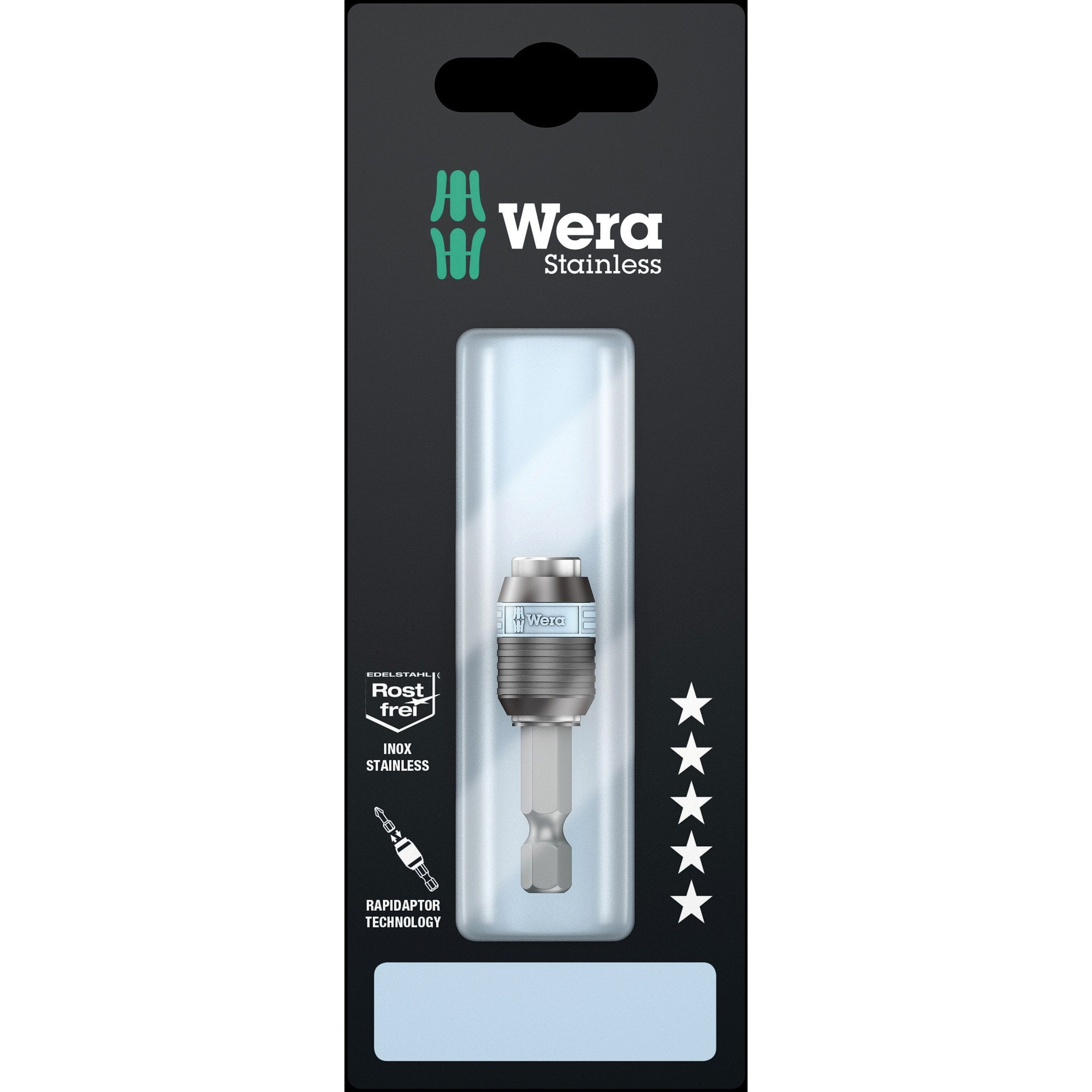 Wera 3888/4/1 K SB Rapidaptor Universal Bit Holder, stainless, 1/4" x 50 mm