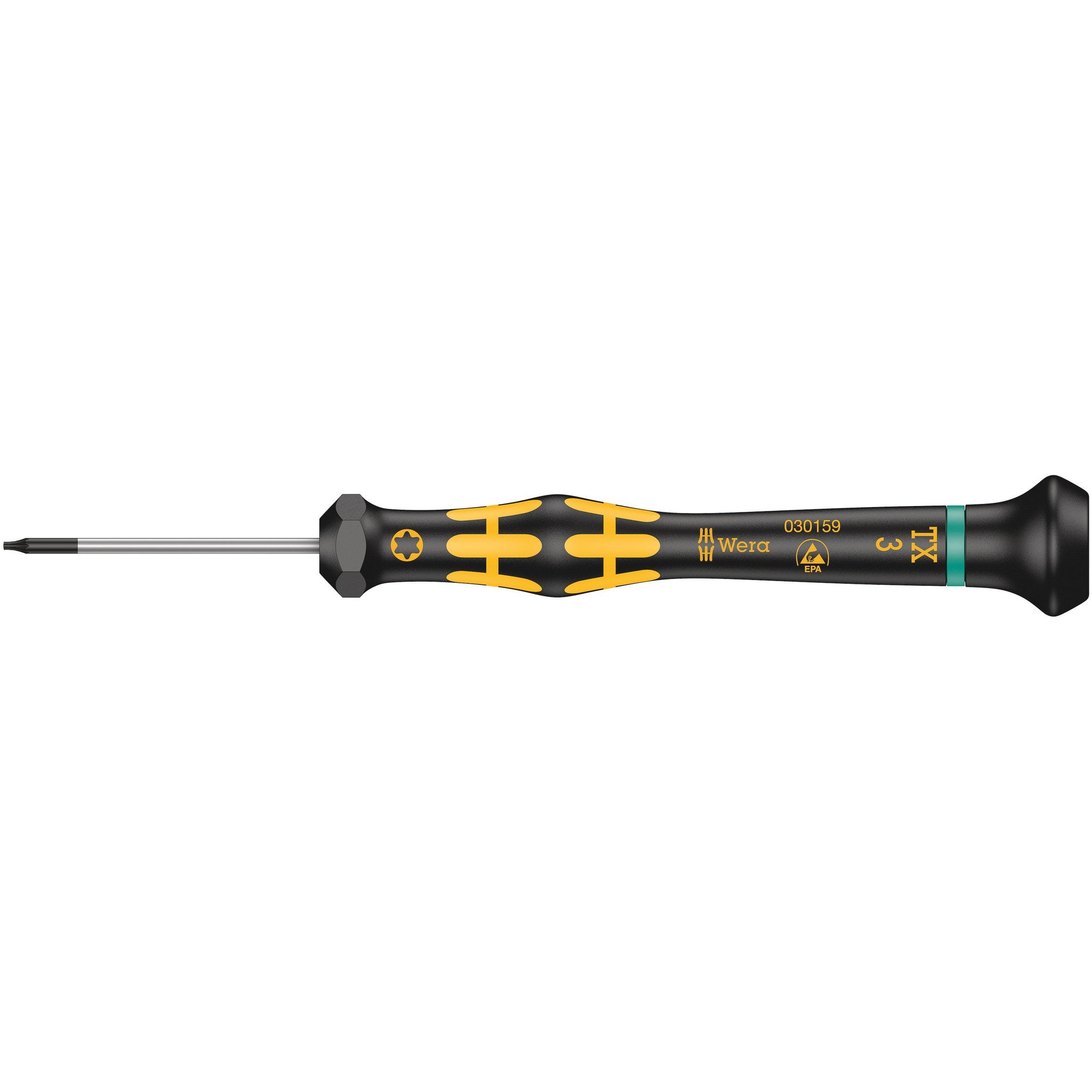 Wera 1567 TORX® ESD Kraftform Micro screwdriver for TORX® screws, TX 3 x 40 mm