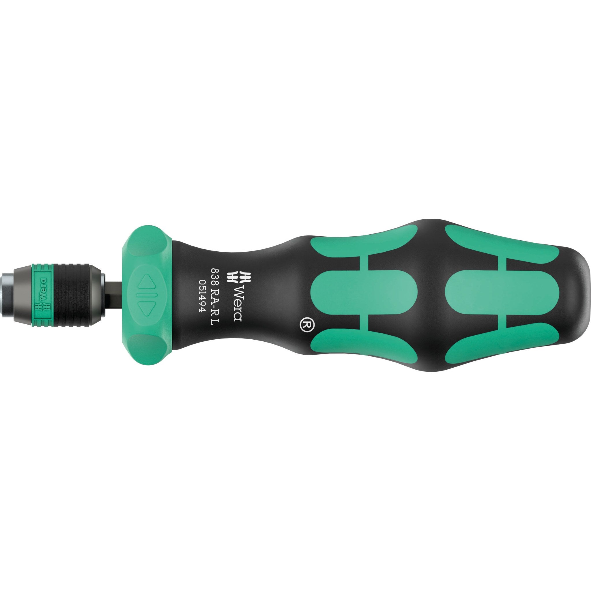 Wera 838 RA-R L Bitholding screwdriver with ratchet functionality, 1/4", 1/4" x 140 mm