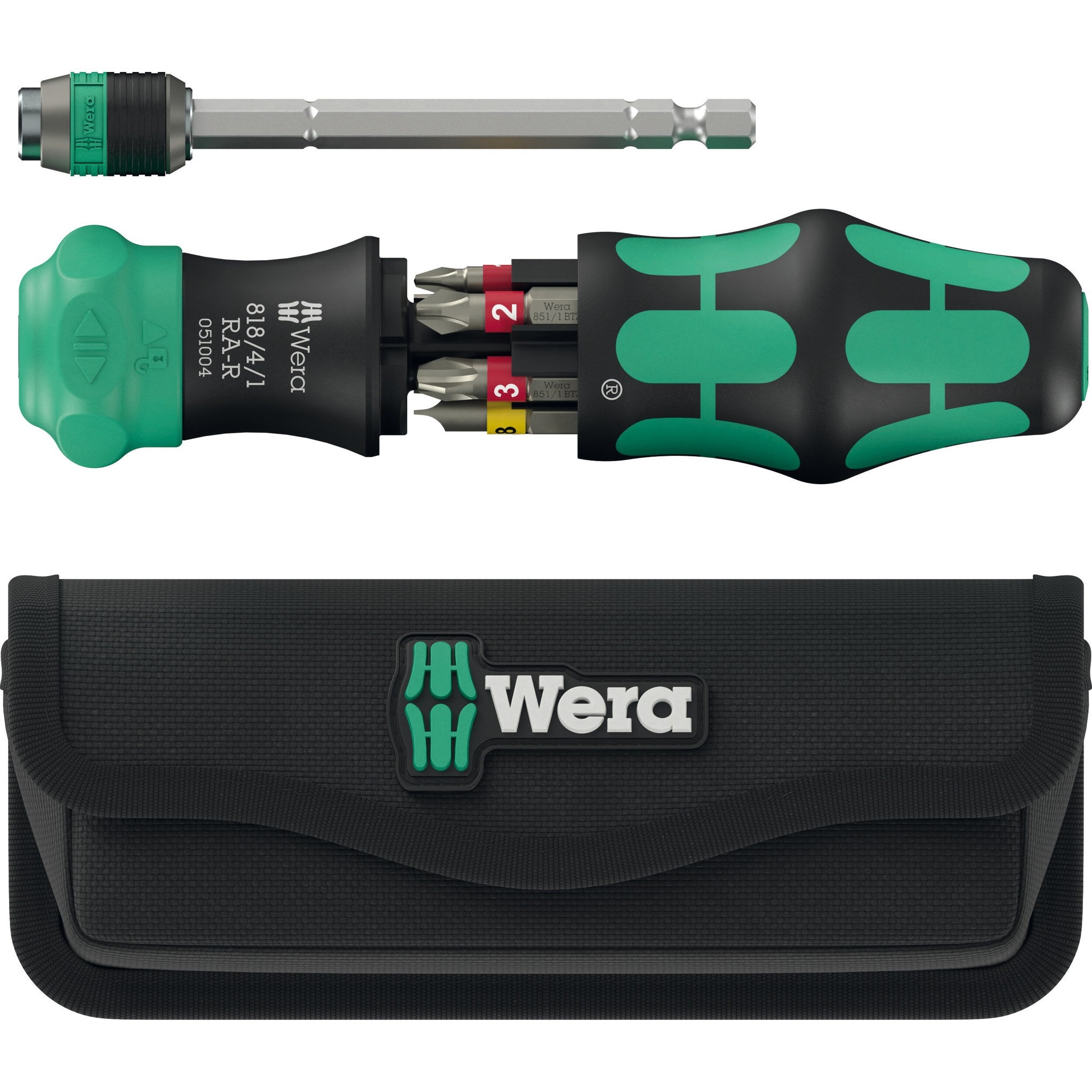 Wera Kraftform Kompakt 25 RA-R with pouch, 6 pieces