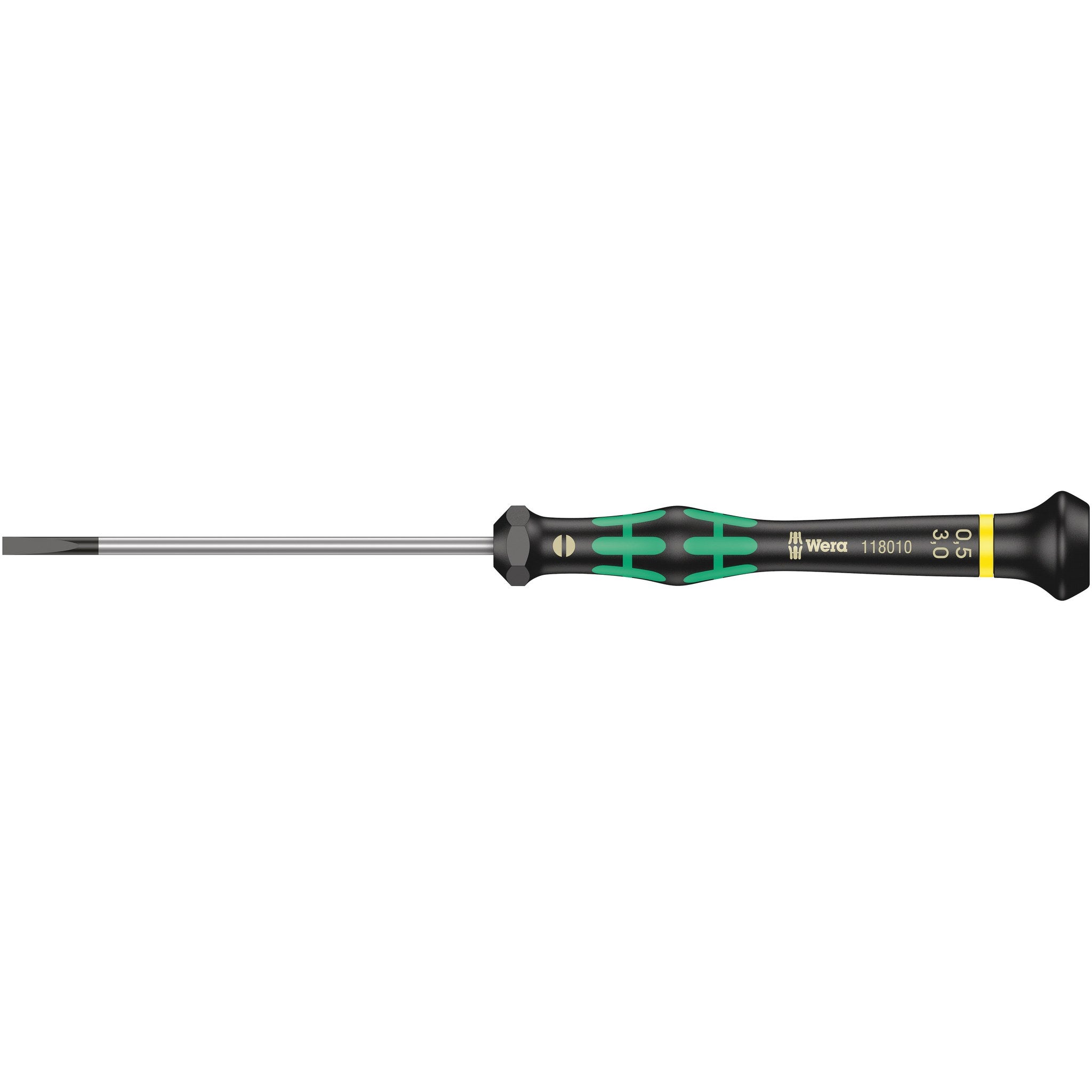 Wera 2035 Screwdriver for slotted screws for electronic applications, 0.50 x 3 x 80 mm