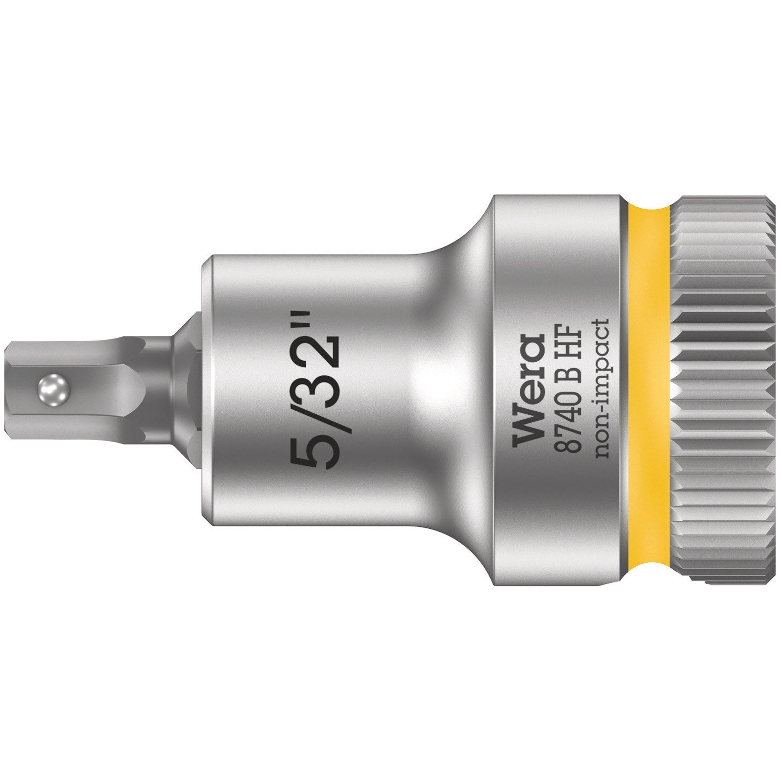 Wera 8740 B HF Zyklop bit socket with holding function, 3/8" drive, 5/32" x 35 mm